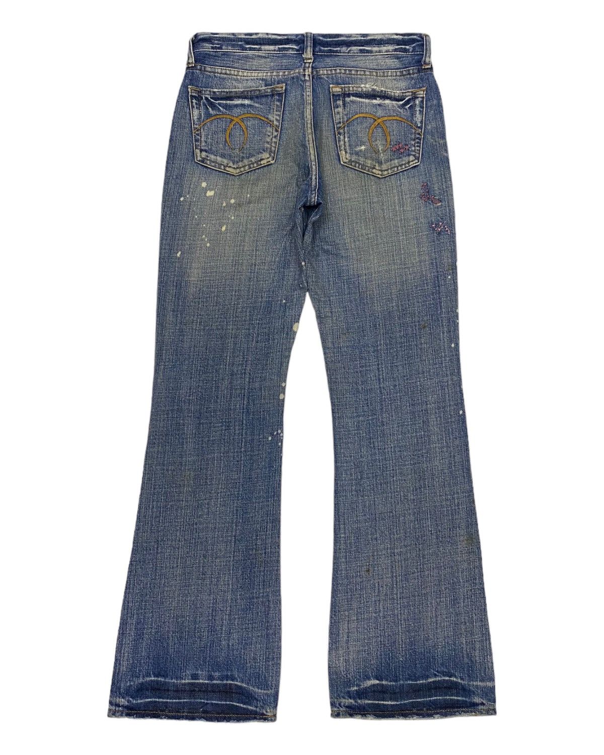 Hysteric Glamour FLARE JEANS DISTRESS JAPANESE DENIM BOOTCUT JEANS Size US 28 / EU 44 - 2 Thumbnail