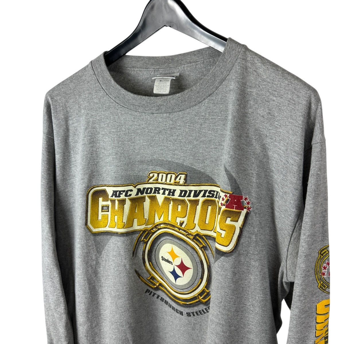 NFL × Vintage Vintage 2004 Pittsburgh Steelers Long Sleeve Shirt Size US L / EU 52-54 / 3 - 6 Thumbnail
