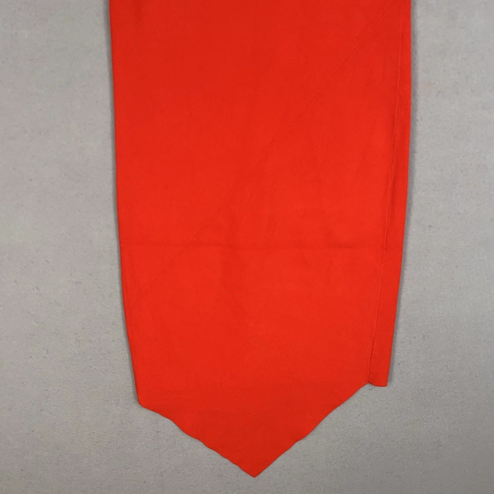 Helmut Lang HELMUT LANG Dress Womens XS Red Asymmetrical Hem Midi Cocktail Party Minimal T-Shirt Dress Women Womens XS Red Capsule Holiday Mens Womens Size XS / US 0-2 / IT 36-38 - 3 Thumbnail