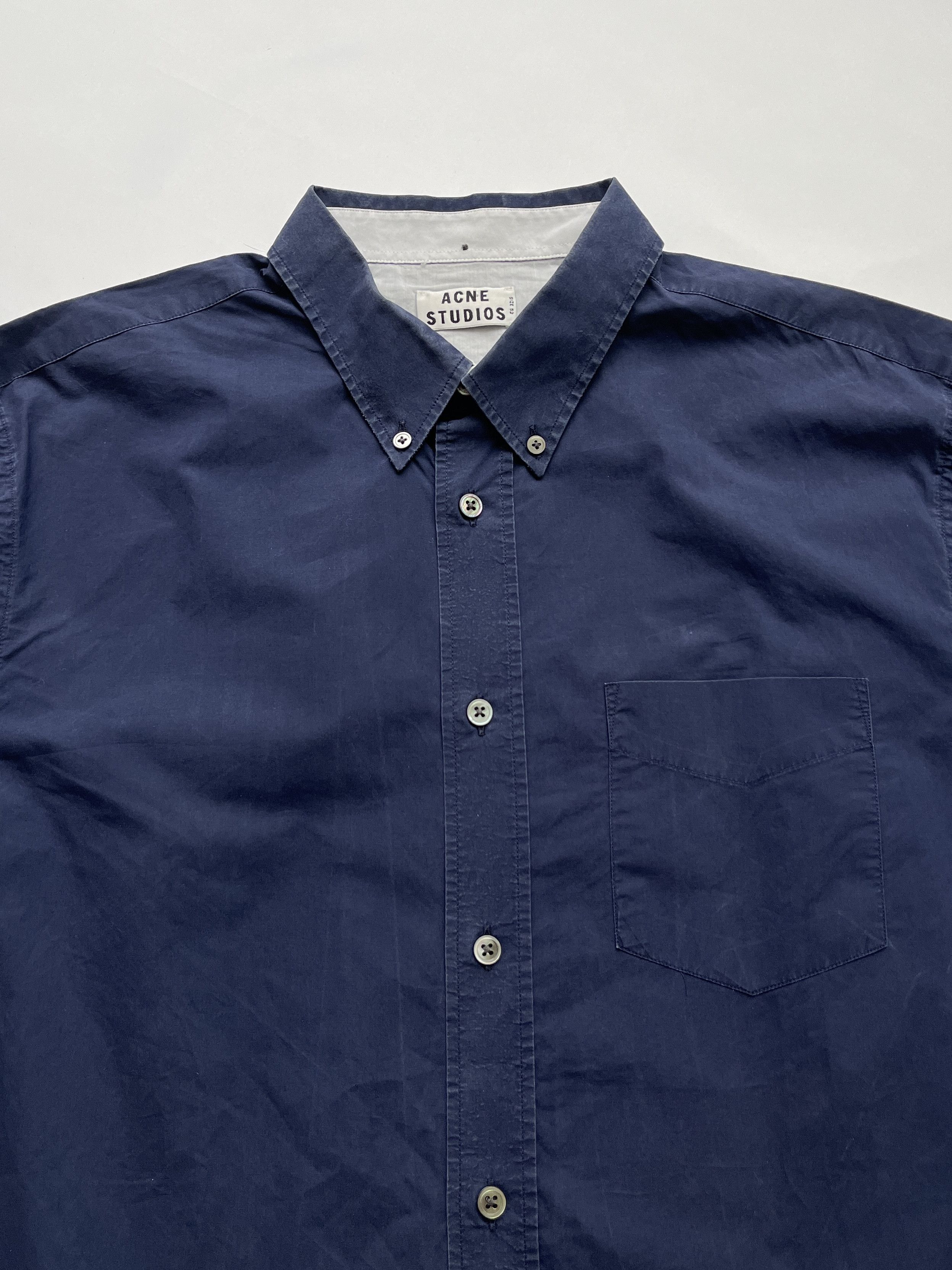 Acne Studios ⚡️QUICK SALE⚡️Acne Studios Navy Button Up Shirt Size US L / EU 52-54 / 3 - 6 Thumbnail