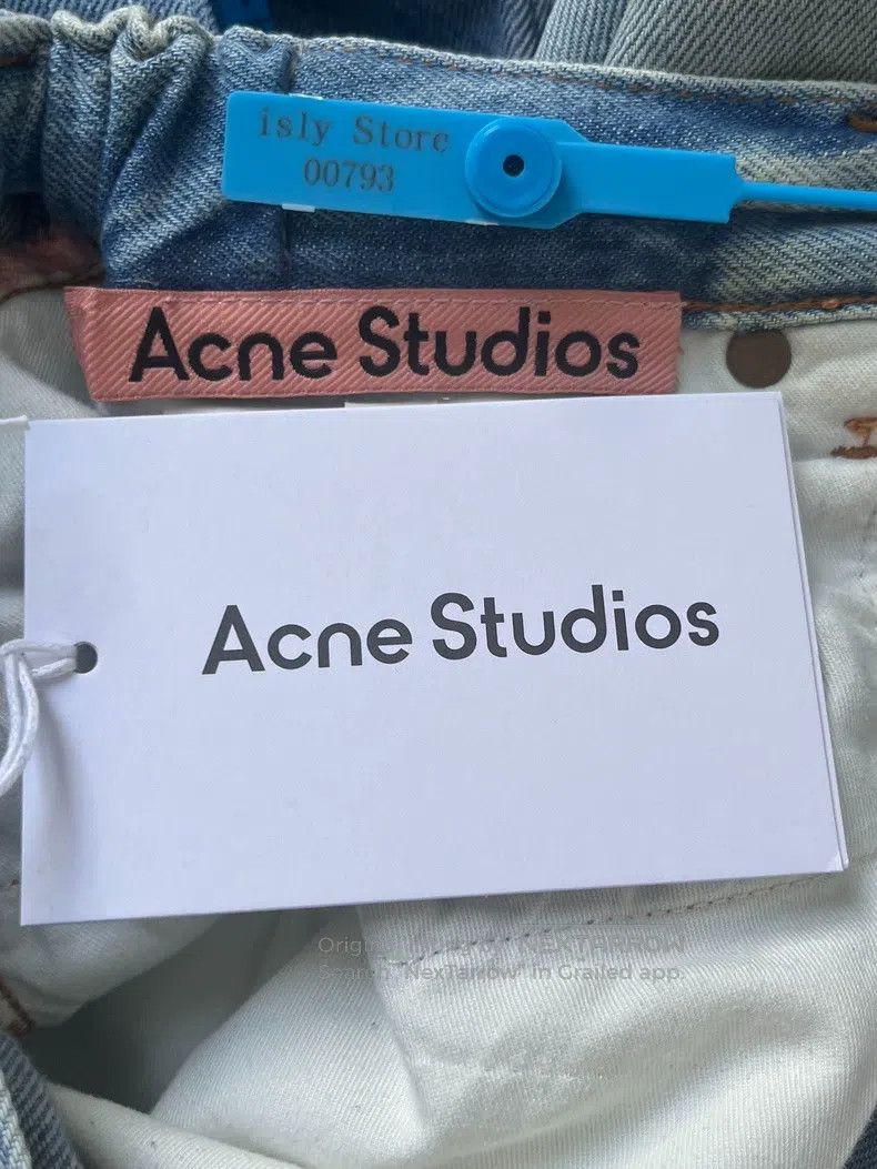 Acne Studios Acne Studios Zip-Fly Mid-Rise Straight-Leg Wide-Leg Denim Size US 32 / EU 48 - 3 Thumbnail