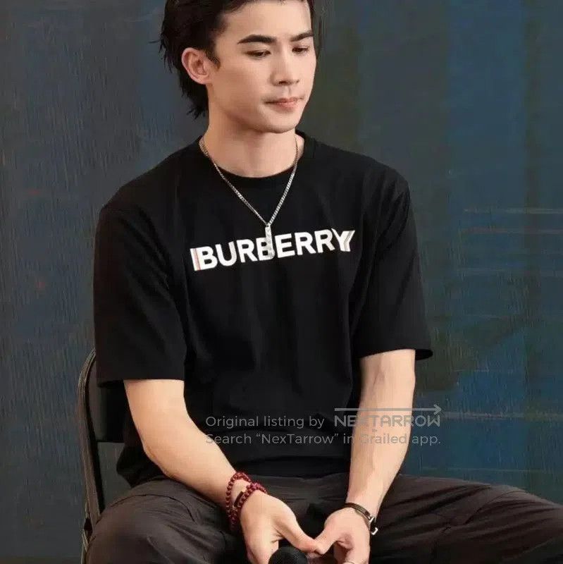 Burberry Burberry Men's Navy Cotton T-Shirt Size XS. Size US XS / EU 42 / 0 - 9 Thumbnail