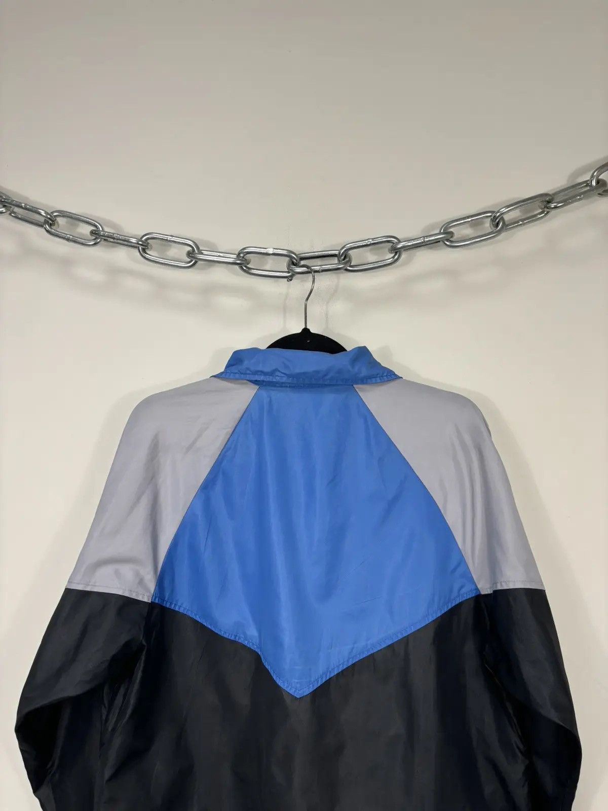 Nike × Vintage Vintage Nike 80s Retro Hype Full Zip Track Nylon Jacket Size US M / EU 48-50 / 2 - 12 Thumbnail