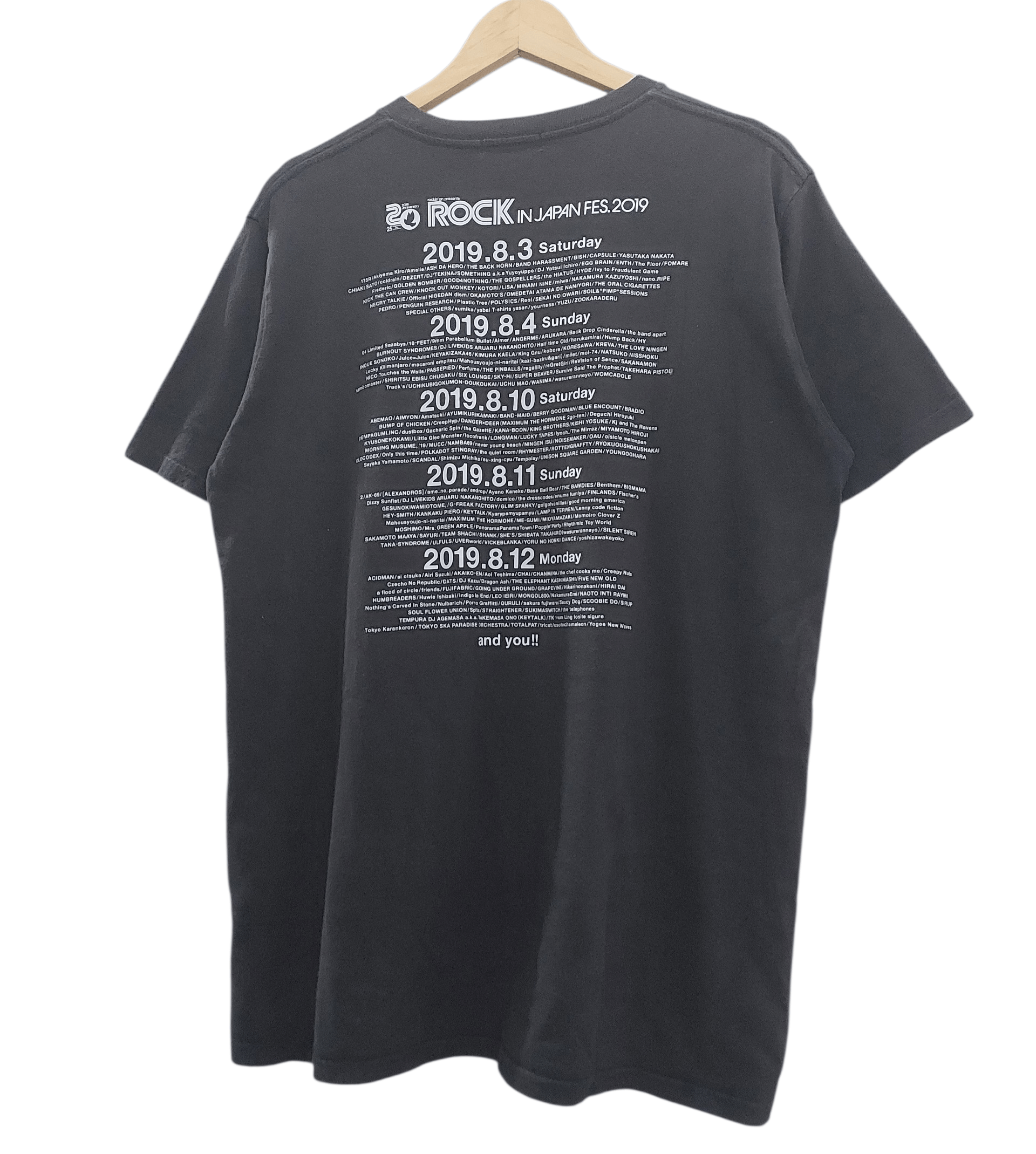 Pokemon PIKACHU X ROCK IN JAPAN FEST 2019 ANIME T-SHIRT Size US XL / EU 56 / 4 - 2 Thumbnail