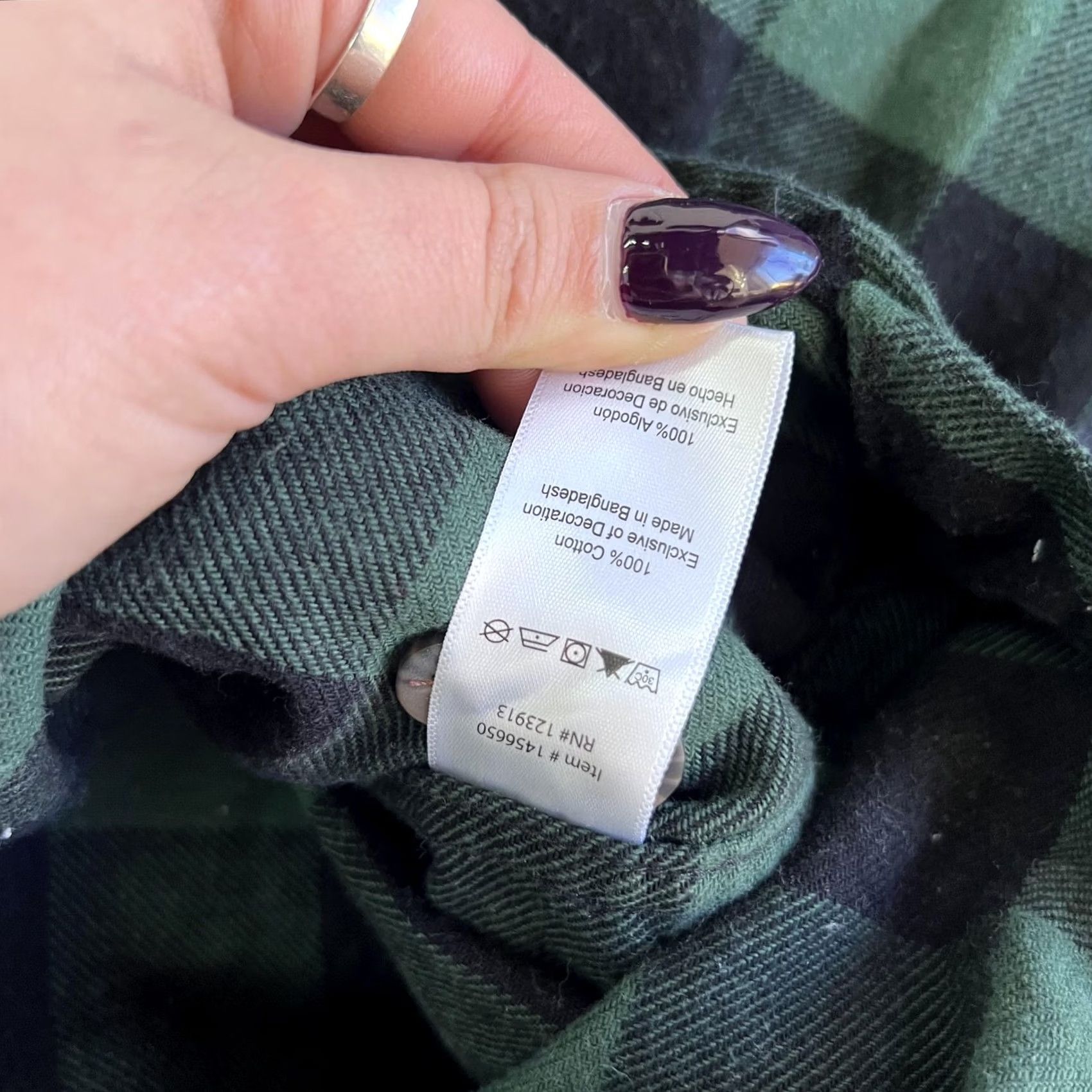Vintage Jachs MFG Flannel Shirt Mens Large Green Plaid Long Sleeve Button-Up Workwear Size US L / EU 52-54 / 3 - 4 Thumbnail