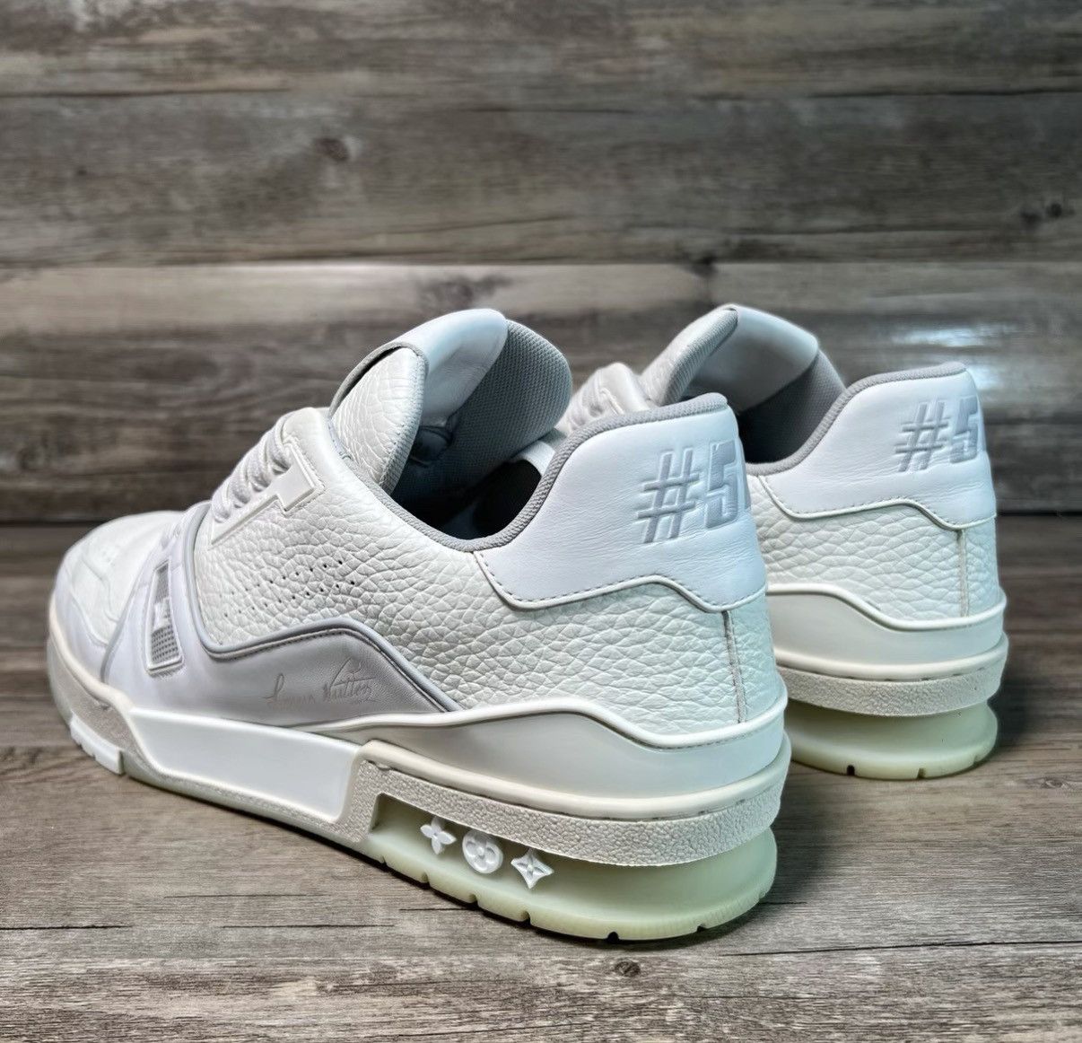 Louis Vuitton Louis Vuitton LV Trainer Sneakers in Gray White Size US 8.5 / EU 41-42 - 4 Thumbnail