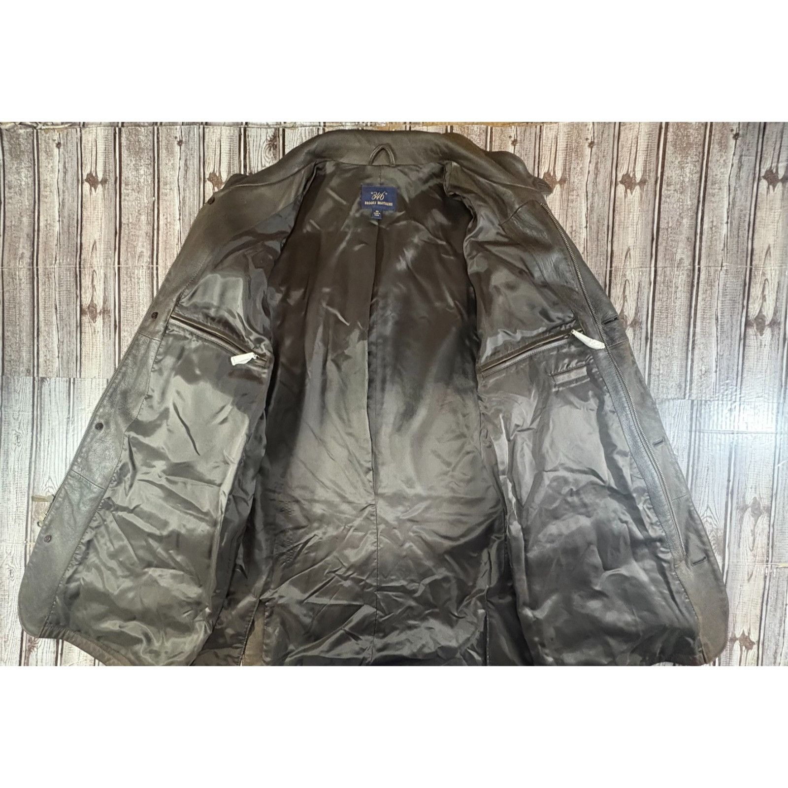 Brooks Brothers Brooks Brothers Heavy 3/4 lenght Leather Sport Coat Jacket S Size US XXL / EU 58 / 5 - 5 Thumbnail