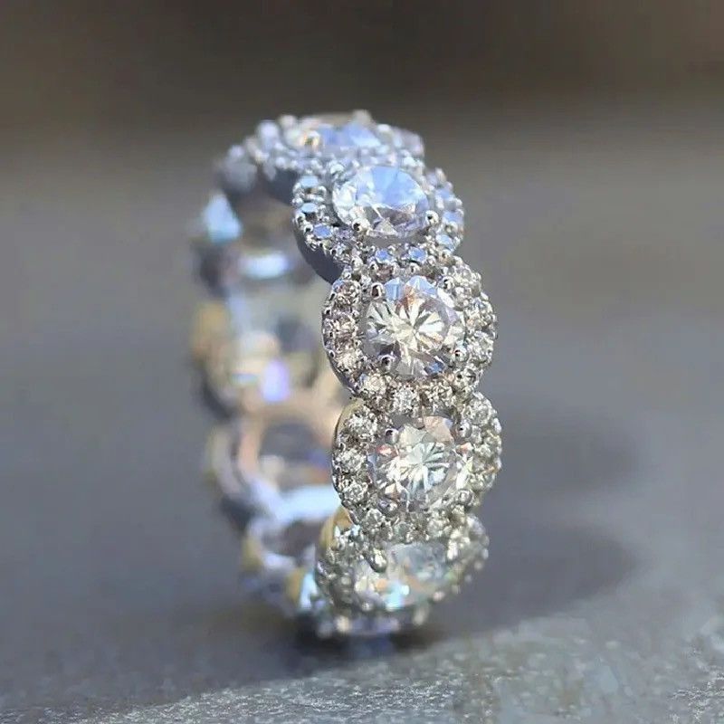 Jewelry Sparkling Cubic Zirconia Ring ( Size 6 to 10 ) Size ONE SIZE - 5 Thumbnail