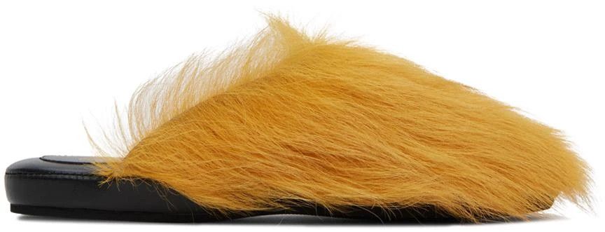 Marni o1w1db10325 Long Hair Fussbett Sabot in Yellow Size US 9 / EU 42 - 3 Thumbnail