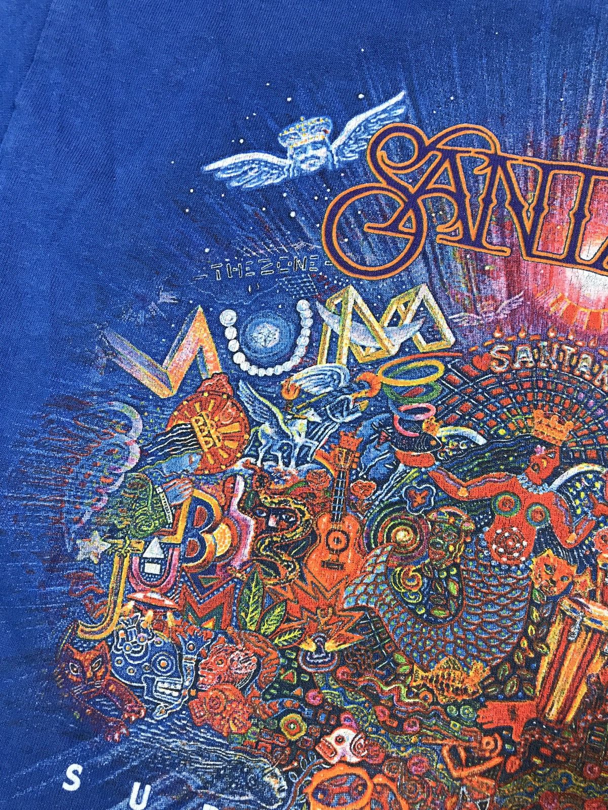 Vintage Santana Supernatural Album T Shirt 1999s Size US S / EU 44-46 / 1 - 11 Thumbnail