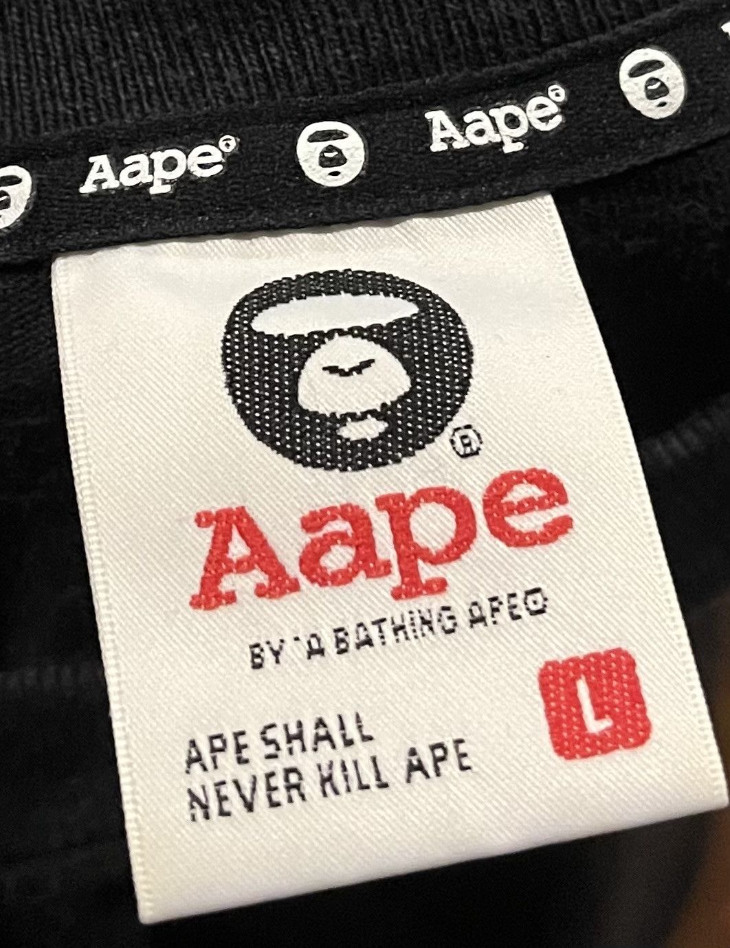 Aape × Bape Bape Aape camo logo tee shirt Size US L / EU 52-54 / 3 - 4 Thumbnail