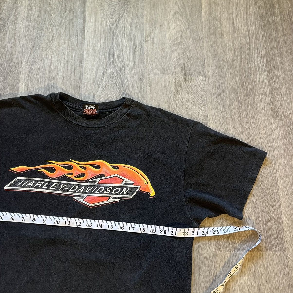 Harley Davidson Vintage 90s Harley Davidson Flames T Shirt XL Grunge ERD Size US XL / EU 56 / 4 - 3 Thumbnail