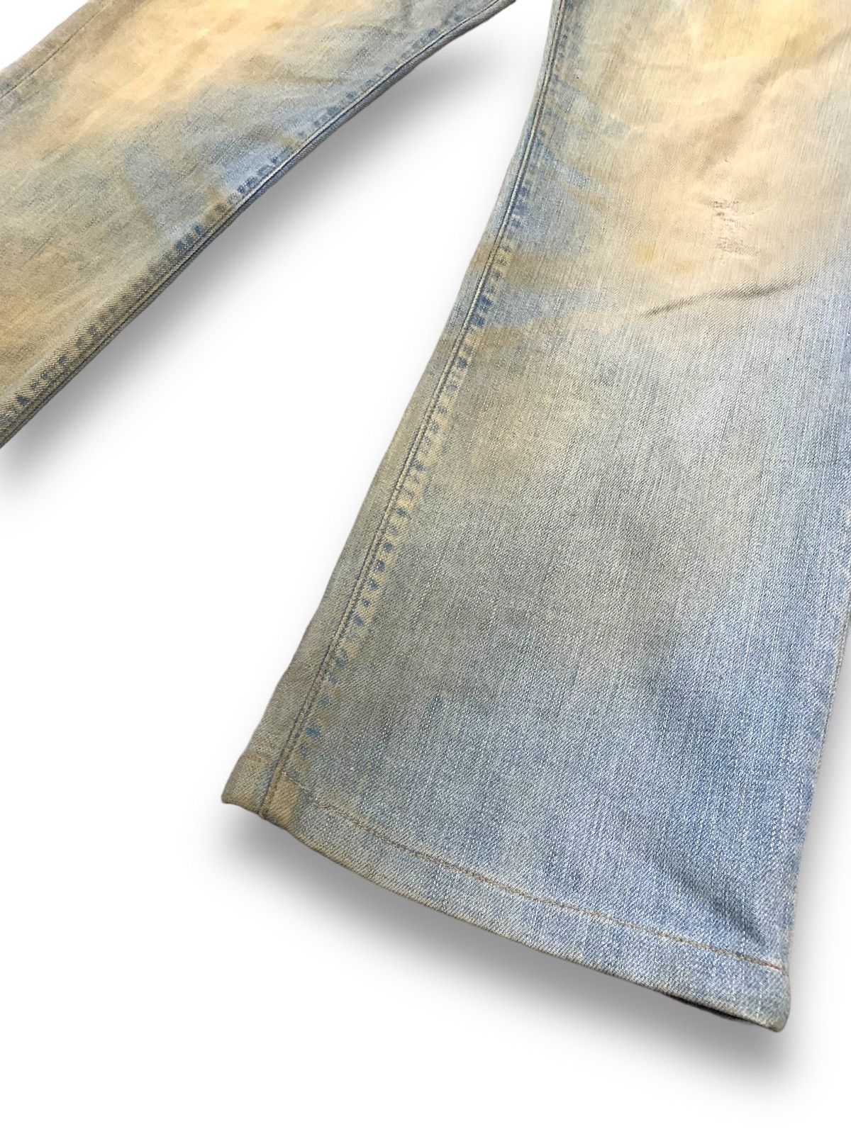 Big John Vintage 90s Big John Japan Dirty Mud Wash Baggy Jeans Size US 32 / EU 48 - 10 Thumbnail