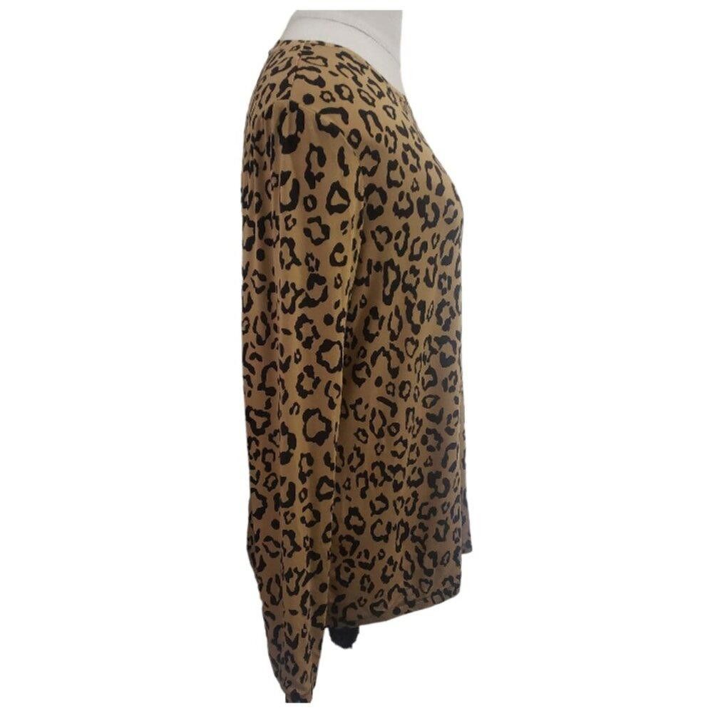 Chicos CT1740 Chico's Animal Print Long Sleeve Top M Size M / US 6-8 / IT 42-44 - 2 Thumbnail