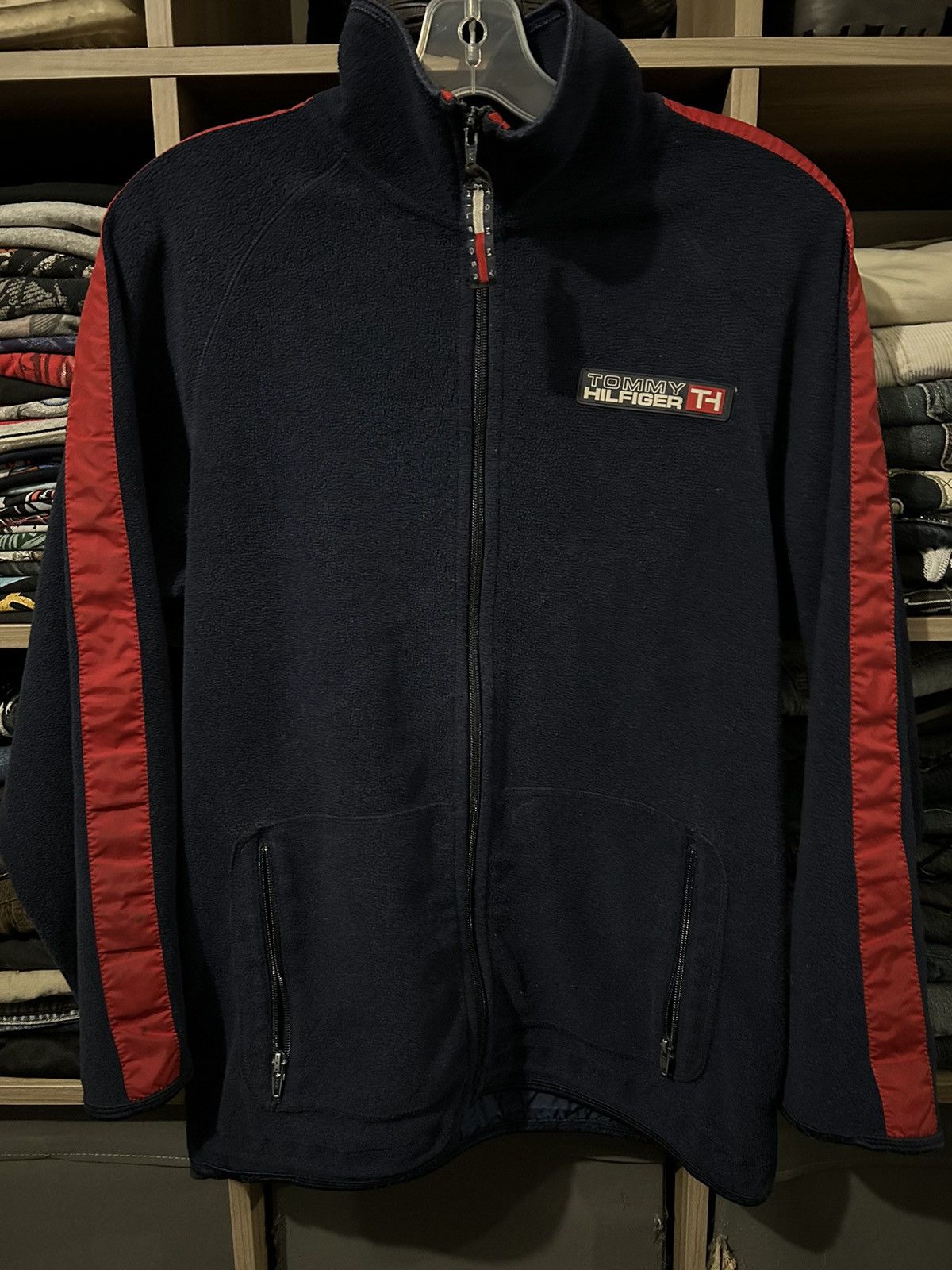 Vintage Y2K Tommy Hilfiger Poral Zip Up Track Jacket