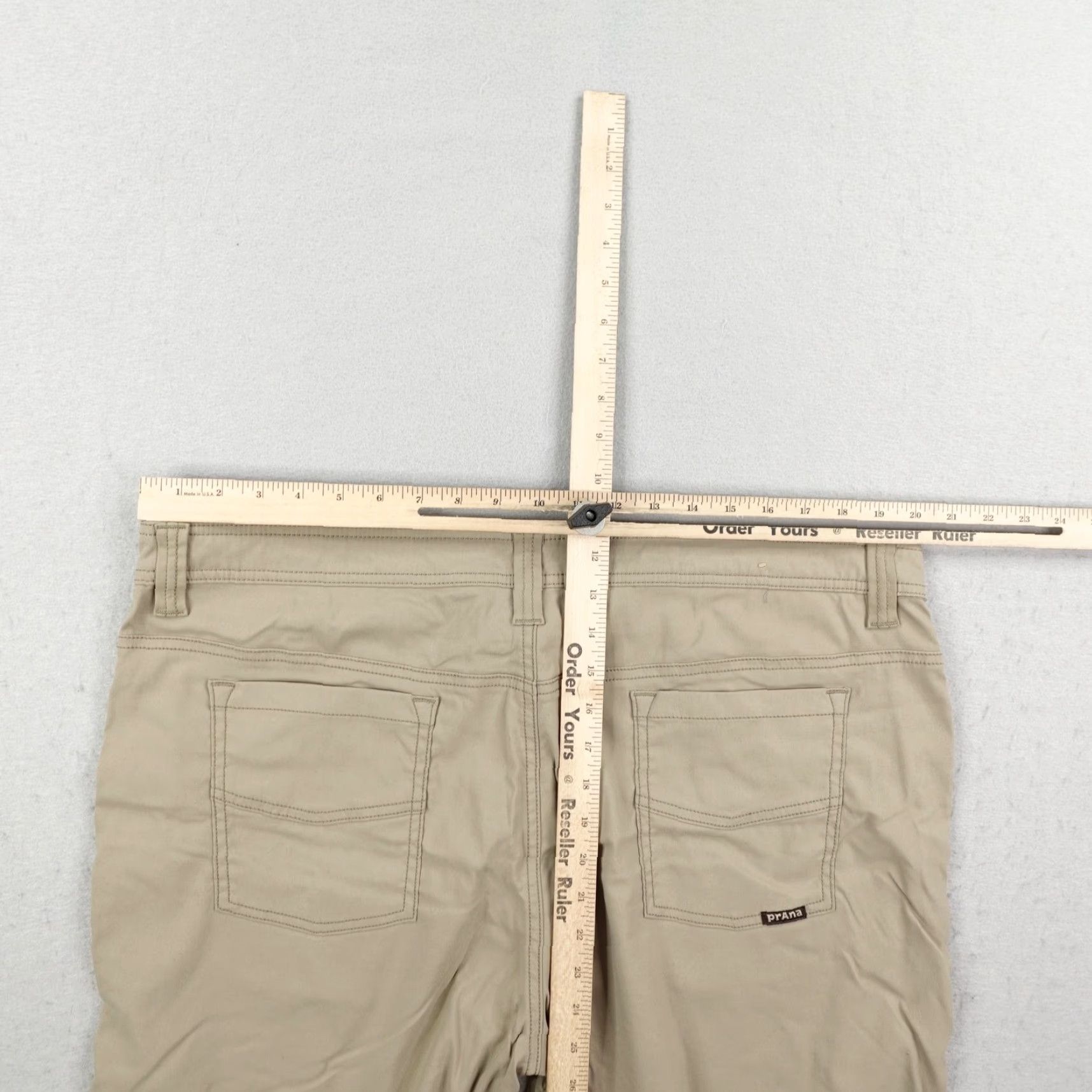 Prana Prana Shorts Mens 40 Khaki Beige Tan Brion 9" Inseam Performance Chino Hiking Size US 40 / EU 56 - 6 Thumbnail