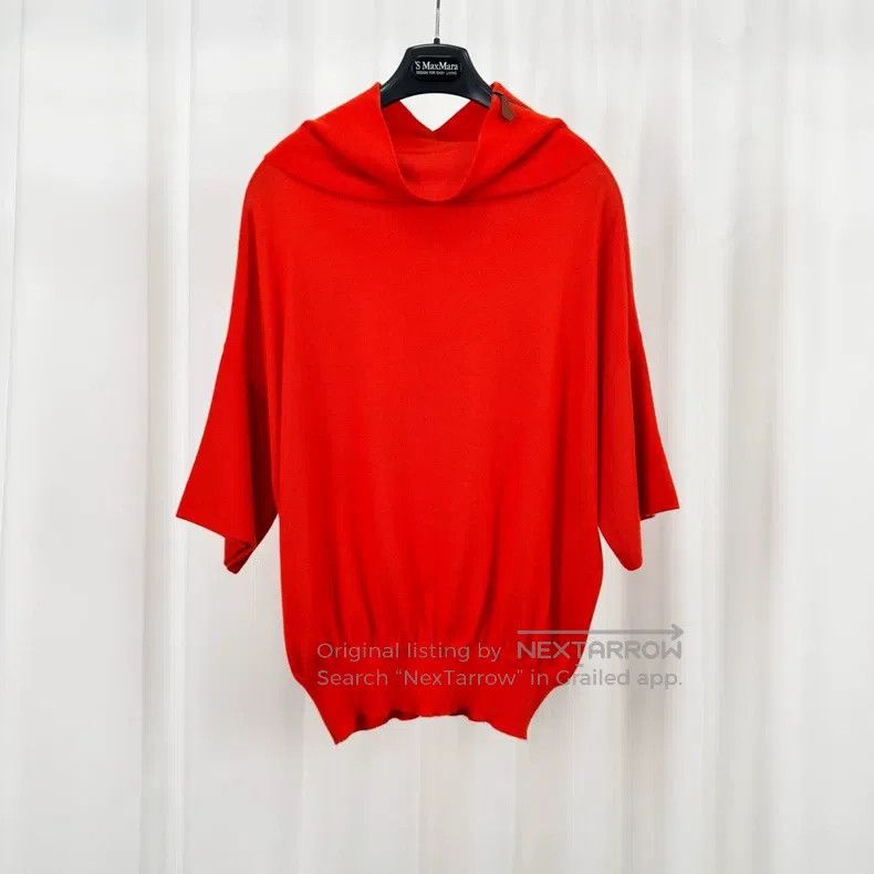 Hermes Zippered cashmere knit top