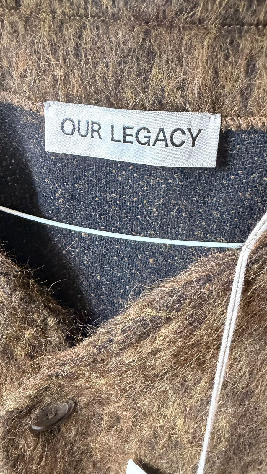 Our Legacy Our Legacy olive melange mohair sweater Size US M / EU 48-50 / 2 - 3 Thumbnail