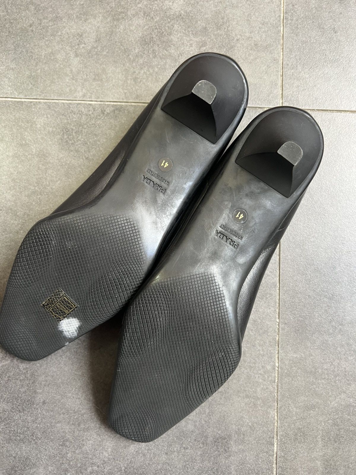 Prada Vintage PRADA Sport square toe Ballets Kitten Heels office Size US 11 / IT 41 - 14 Thumbnail