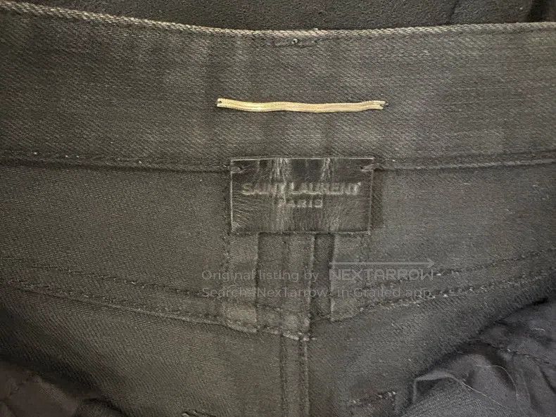 Saint Laurent Paris Saint Laurent Paris Frayed Hem Pants Size US 29 - 3 Thumbnail