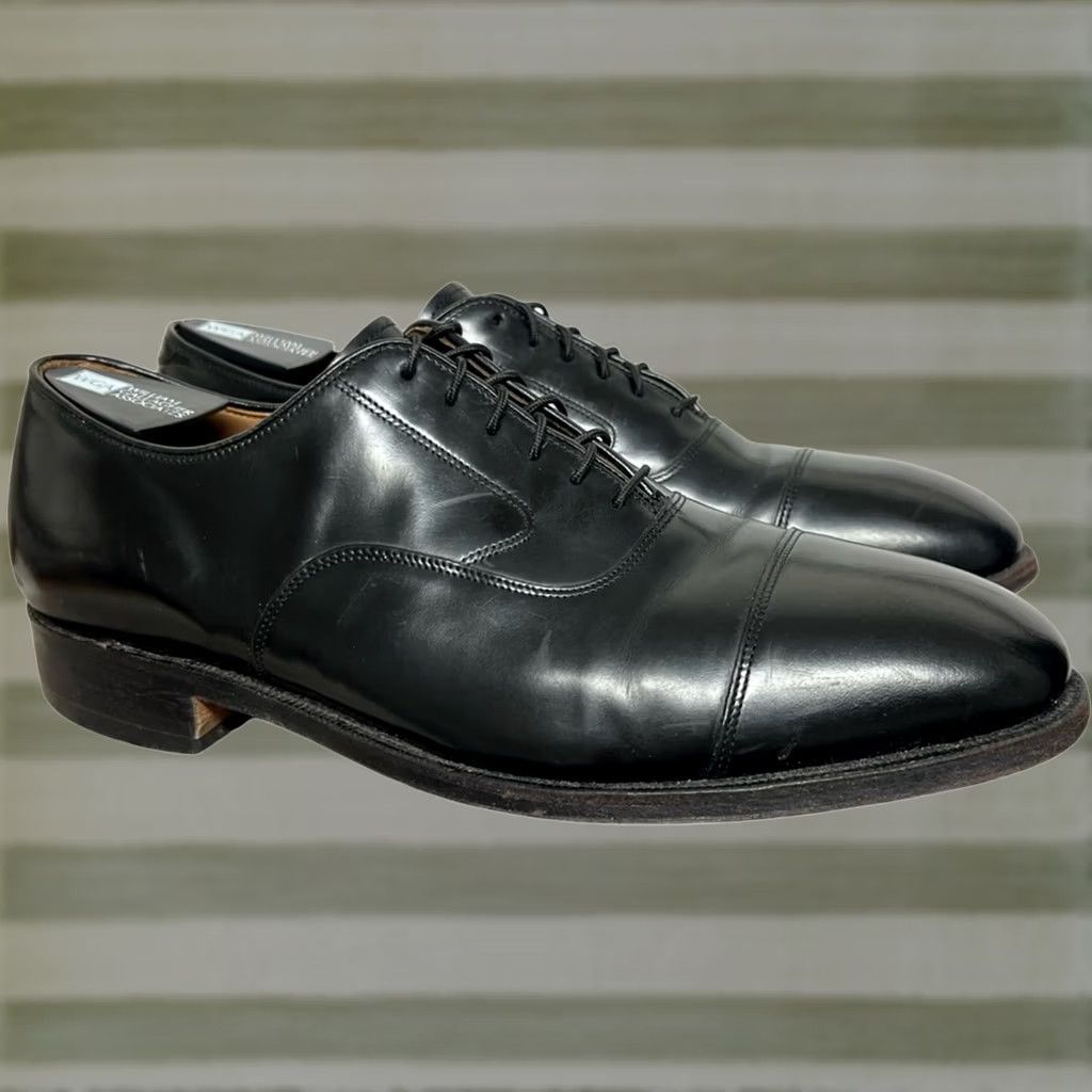 Johnston & Murphy Johnston & Murphy Mens Melton Oxford Cap Toe Shoes Black Size US 9 D Size ONE SIZE - 1 Thumbnail