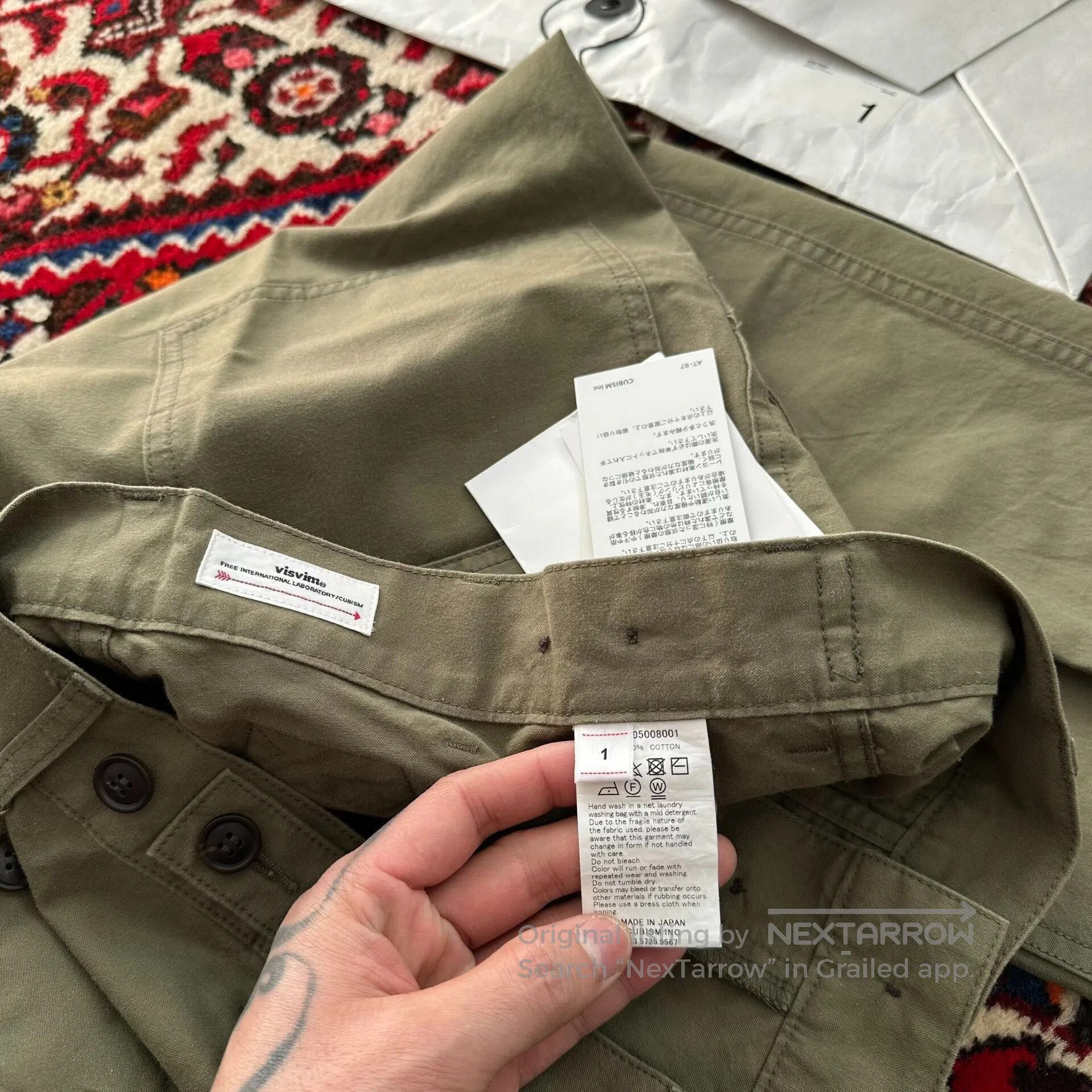 Visvim VISVIM 23AW ALDA PANTS in Green. Size US 26 / EU 42 - 6 Thumbnail