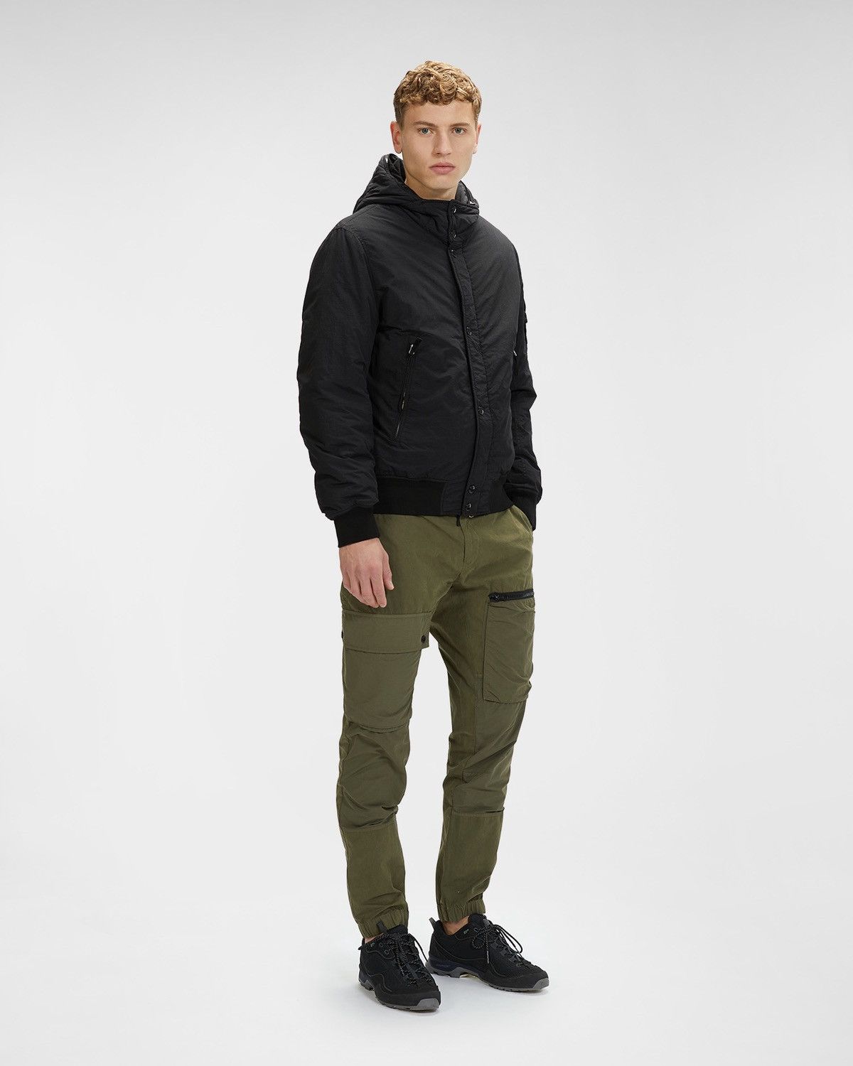 C.P. Company Flatt nylon hooded padded jacket Size US L / EU 52-54 / 3 - 14 Thumbnail