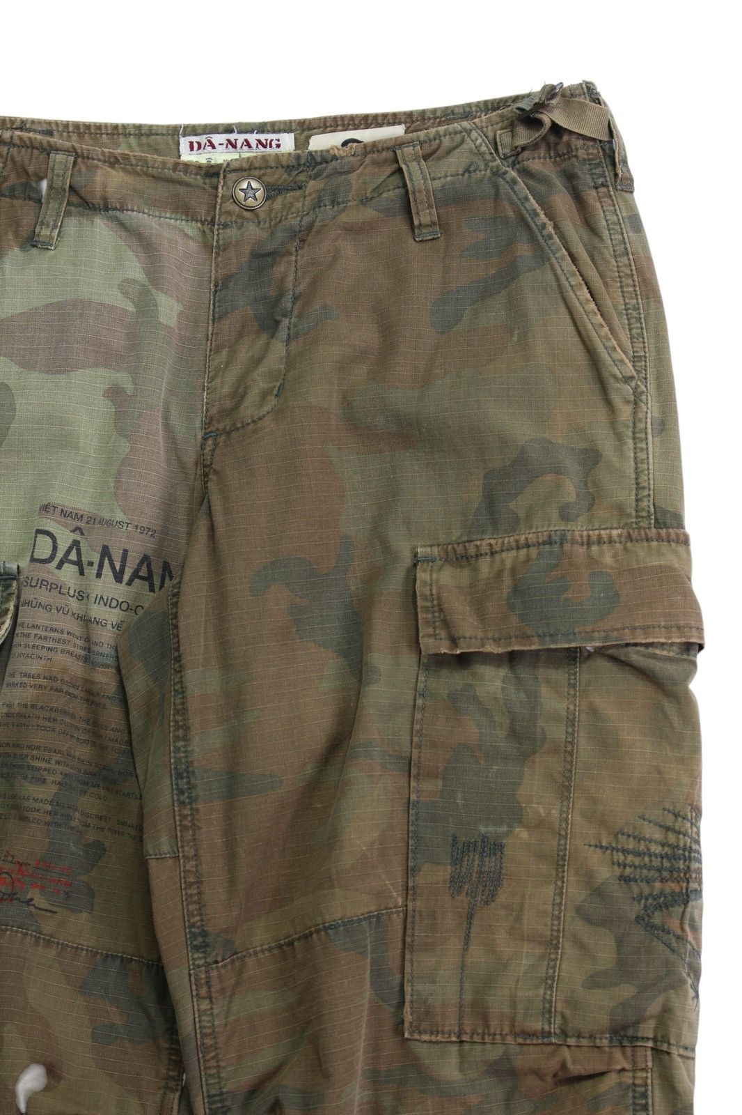 Hysteric Glamour 2000S DÂ-NANG CAMO DYED CARGO PANTS Size US 30 / EU 46 - 6 Thumbnail