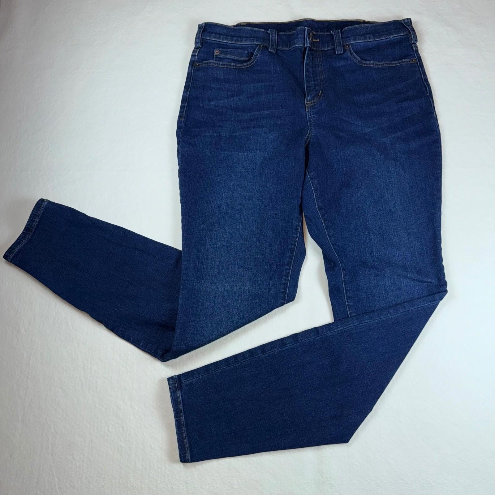 Duluth Trading Company Duluth Trading Co Womens Skinny Jeans Dark Wash 12 Long Size 34" / US 12 / IT 48 - 1 Thumbnail