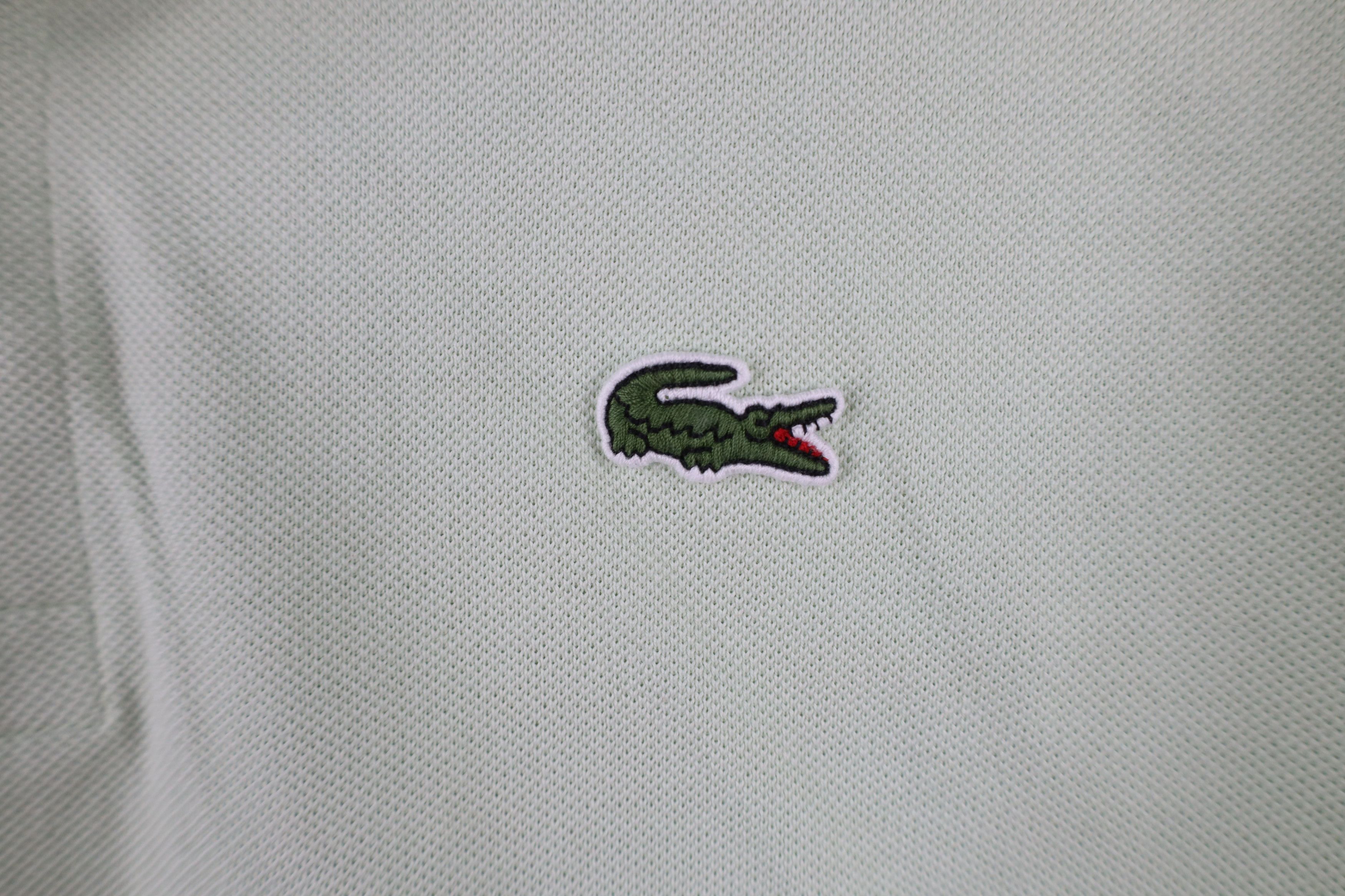 Lacoste × Vintage Lacoste Classic Fit Croc Logo Pique Cotton Polo Shirt Green Size US M / EU 48-50 / 2 - 4 Thumbnail