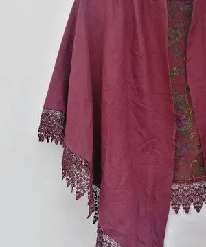 Japanese Brand Vintage Marseille Elegant Fashion Wool cape shawls Size ONE SIZE - 7 Thumbnail