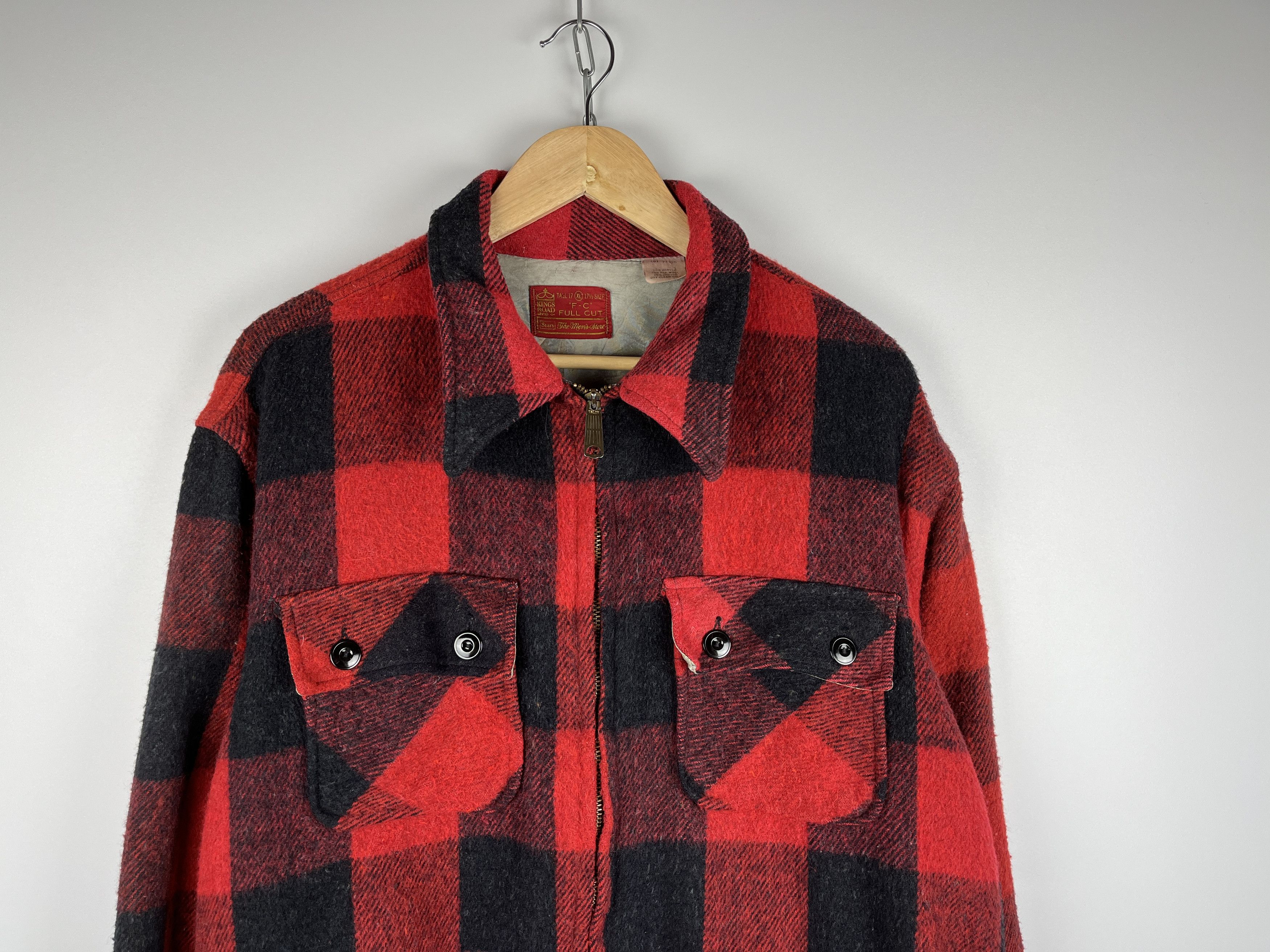 Lumberjack 70's Kings Road Full Cut Vintage Lumberjack Jacket Zip Talon Size US XL / EU 56 / 4 - 4 Thumbnail
