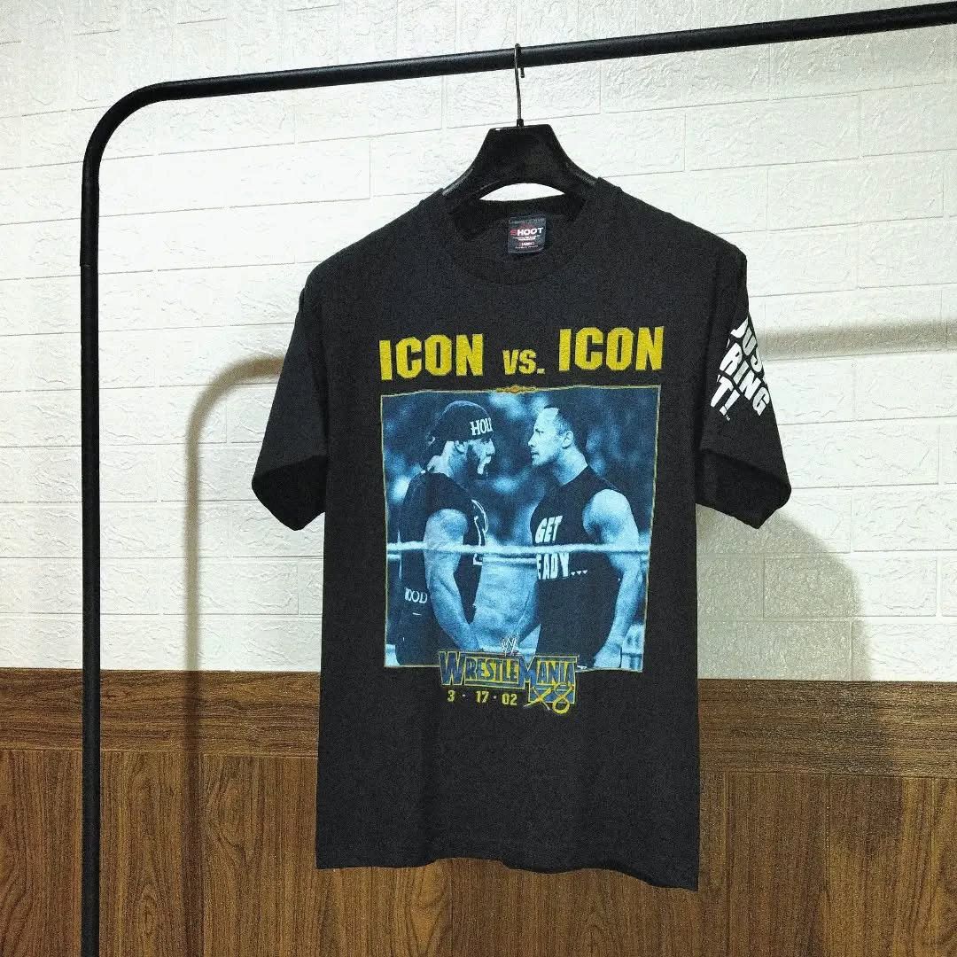 Vintage × WWE WrestleMania Icon Vs Icon Hogan Vs The Rock 2002 Size US L / EU 52-54 / 3 - 4 Thumbnail