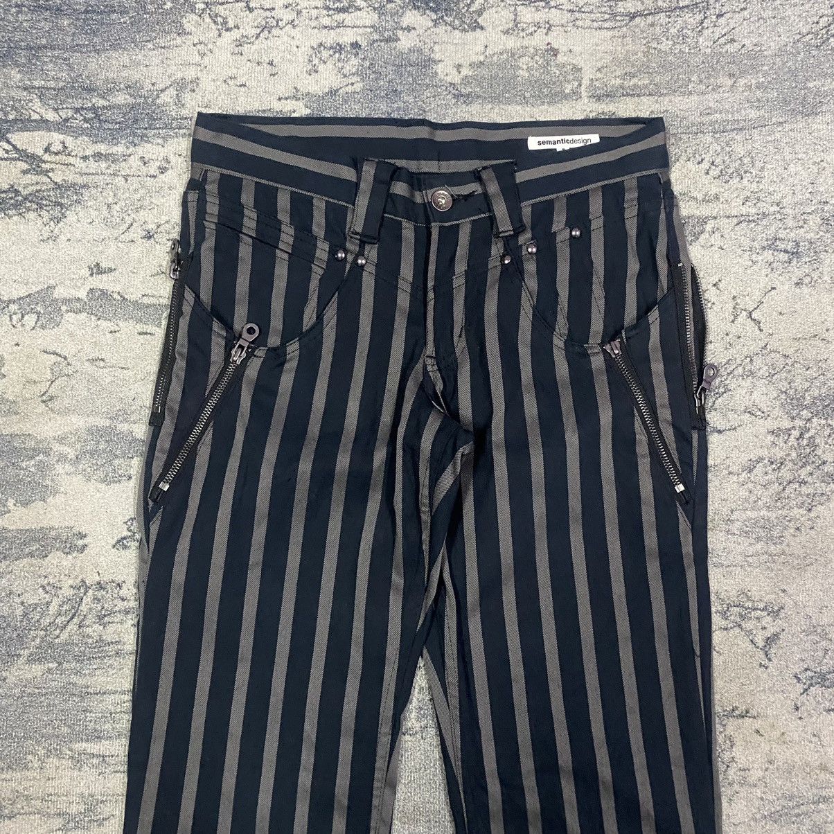 semanticdesign Sick Punk🔥Japan Sematic Design Low Rise Punk Style Pants Size US 29 - 2 Thumbnail