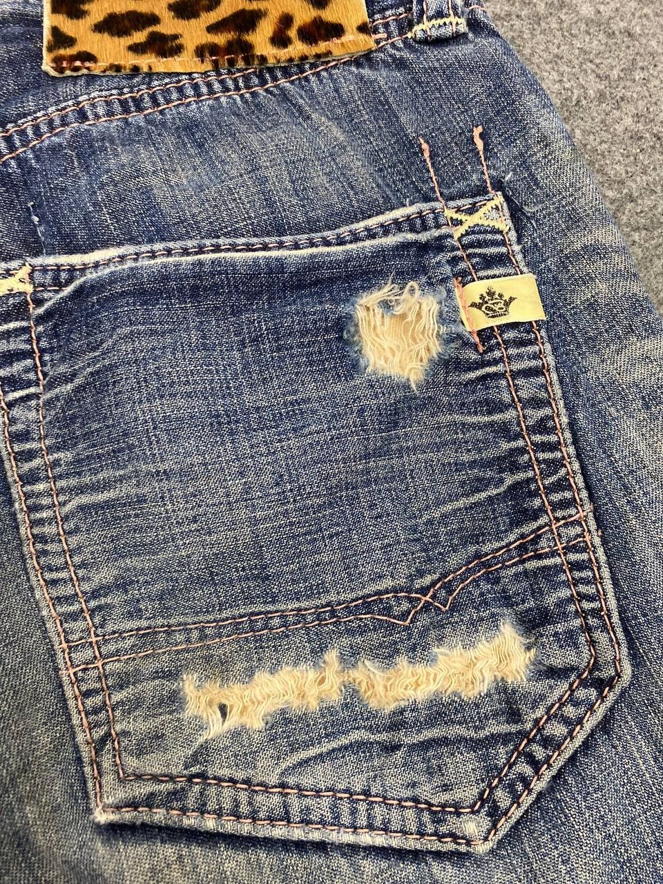 Japanese Brand brappers distressed denim nice design Size 32" / US 10 / IT 46 - 5 Thumbnail
