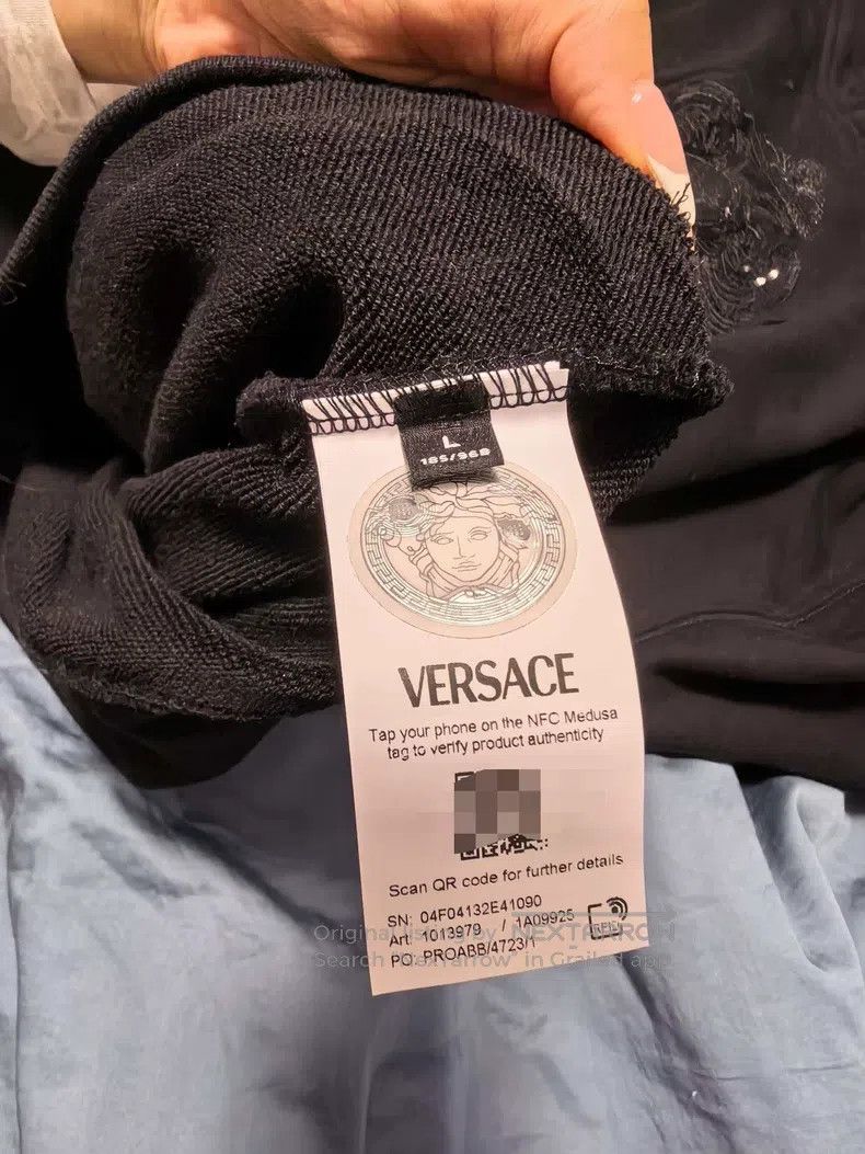 Versace Versace Black hooded sweatshirt Size US L / EU 52-54 / 3 - 4 Thumbnail