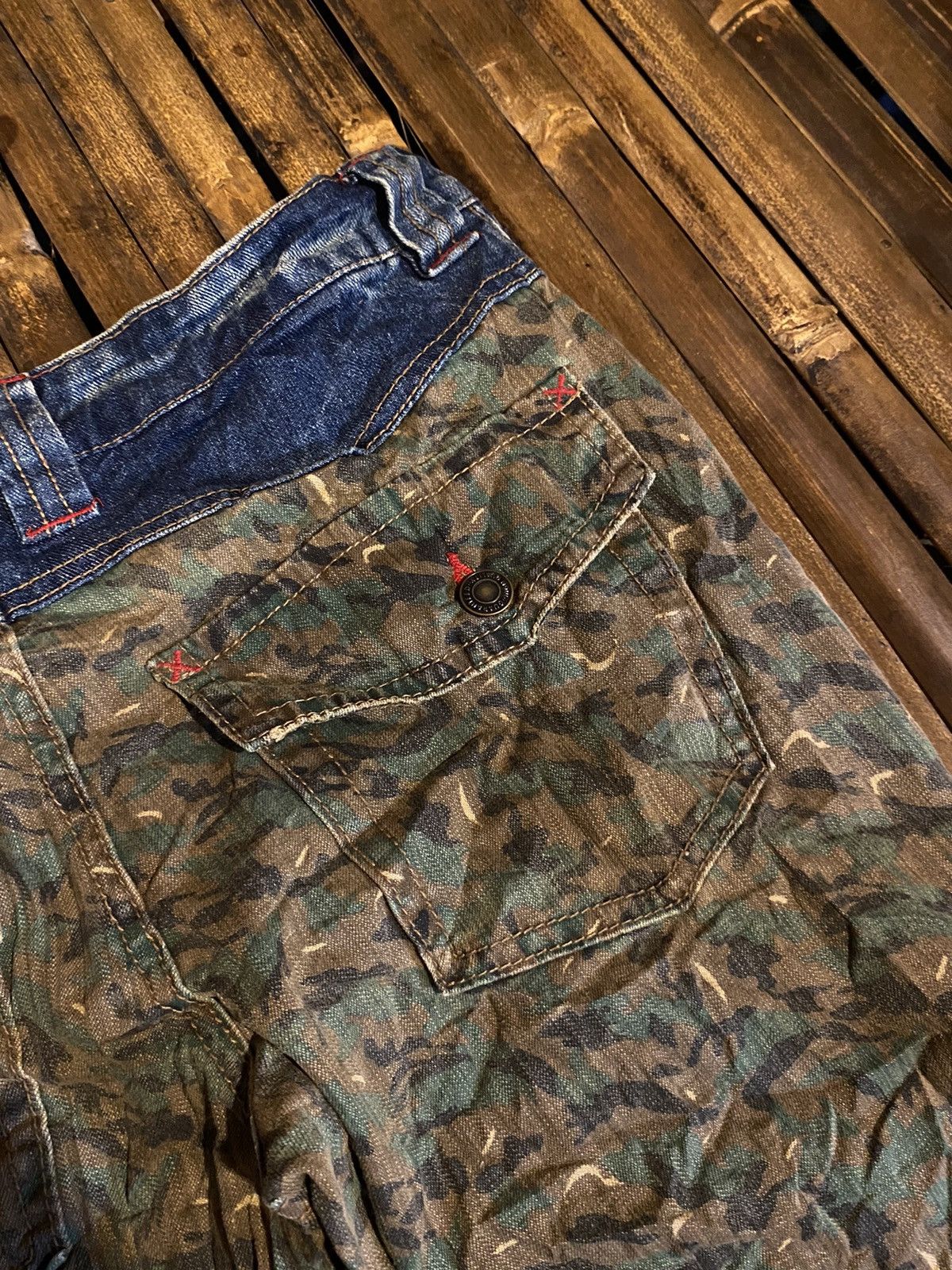 14th Addiction × 20471120 × Hysteric Glamour SKY BOMBER DENIM PANTS Size US 32 / EU 48 - 7 Thumbnail