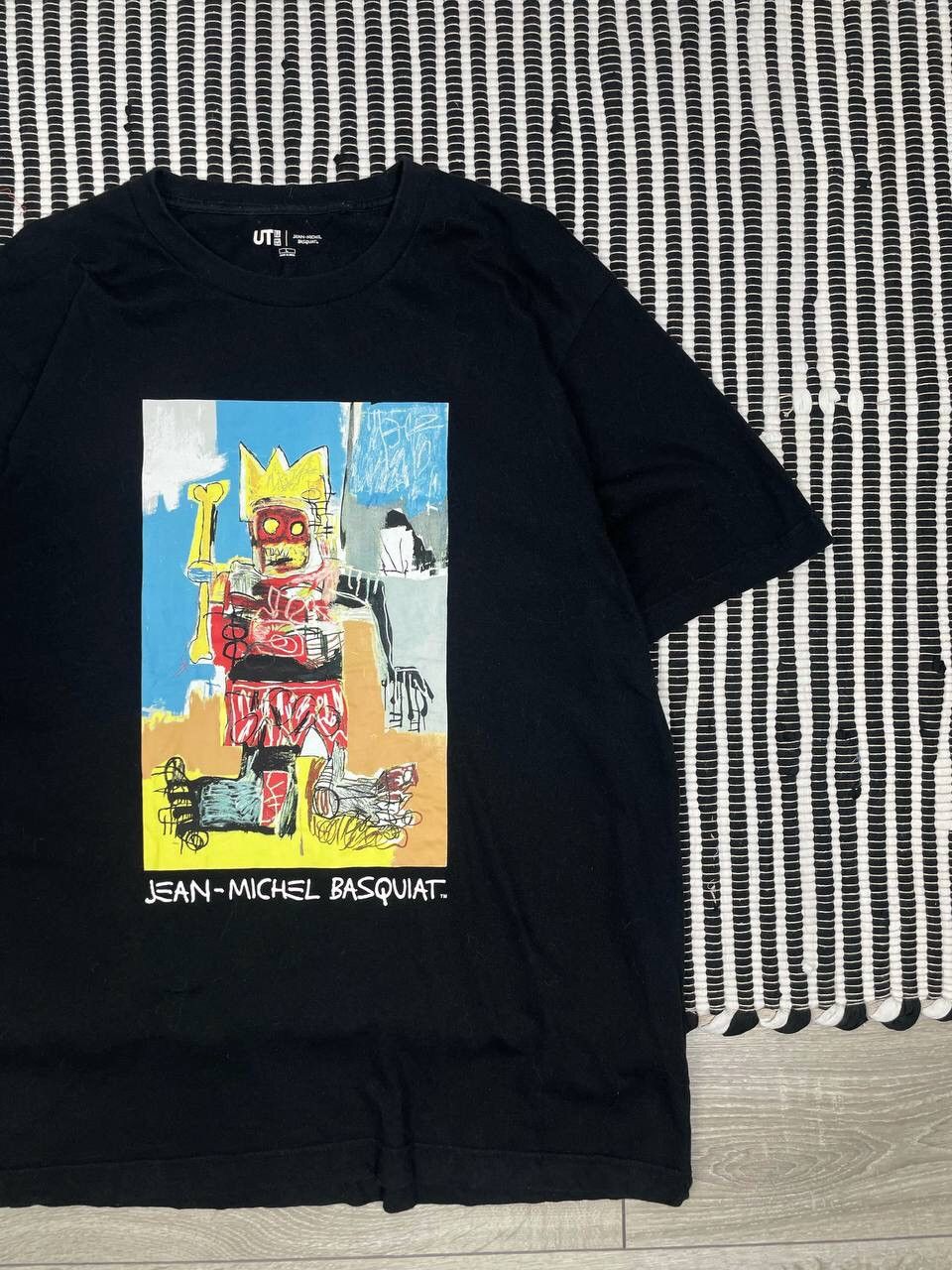 Japanese Brand × Jean-Michel Basquiat × Uniqlo Uniqlo Michel Basquiat Logo Tee T-Shirt Y2K Size US L / EU 52-54 / 3 - 3 Thumbnail