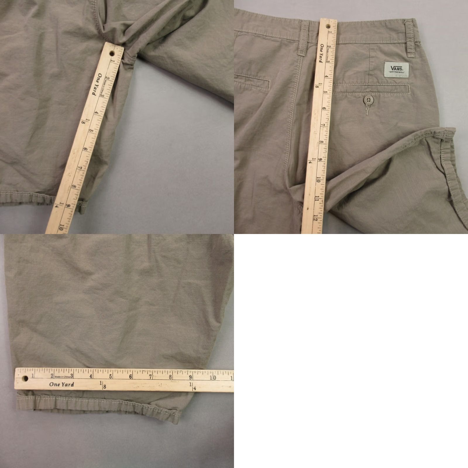 Vans Vans Shorts Mens 28 Pockets Button Lightweight Outdoors Chino Beige Size US 28 / EU 44 - 8 Thumbnail