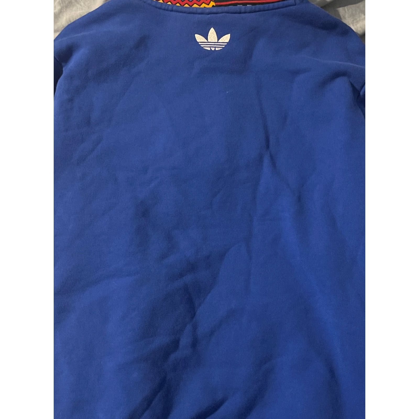 Adidas Adidas Pharrell Williams Hu X Solar Hoodie Blue Small 3O6 Mens Hoodie Long Sleeve Pullover with Pockets Size US S / EU 44-46 / 1 - 4 Thumbnail