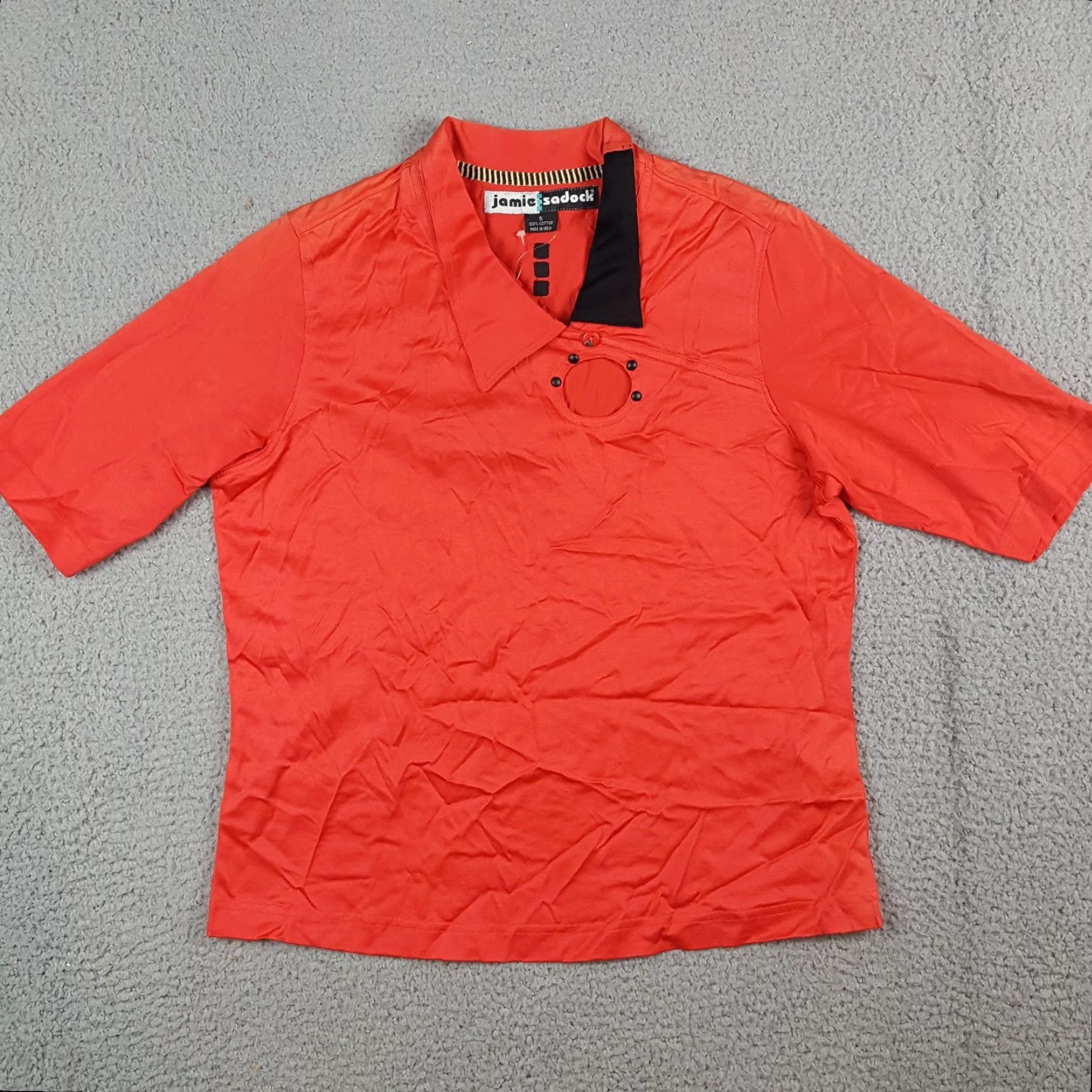 Vintage VINTAGE Jamie Sadock Polo Shirt Womens S Pink Short Sleeve Collared Button Cotton Preppy 90s 00s Retro Sports outdoor Y2K Size S / US 4 / IT 40 - 2 Thumbnail