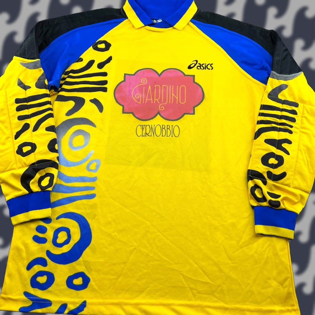 Asics AS Roma ASICS Template Shirt 90s Goalkeeper Football Jersey Mens XL Long Sleeve Multicolor Moisture Wicking Quick Dry Athletic Football Jersey Mens XL Size US XL / EU 56 / 4 - 1 Thumbnail