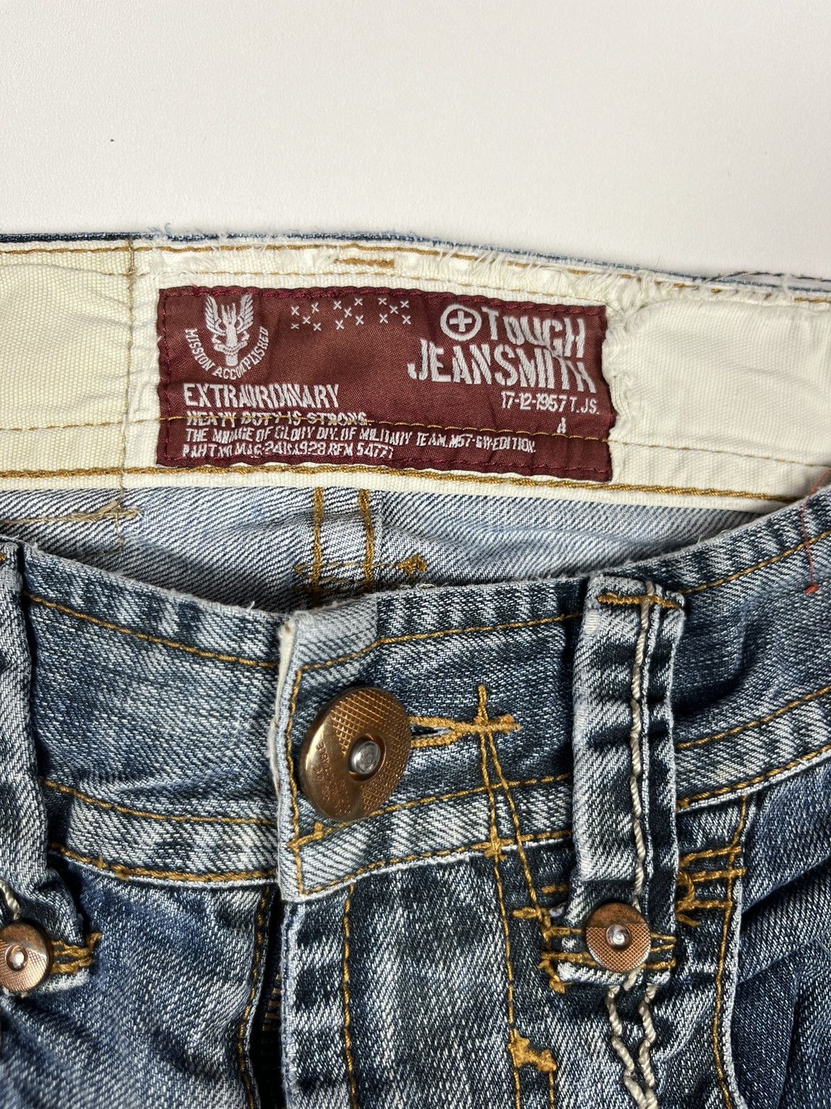 Japanese Brand Japan Style TOUGH JEANSMITH Extra Ordinary Denim Pants LGB Size US 28 / EU 44 - 9 Thumbnail