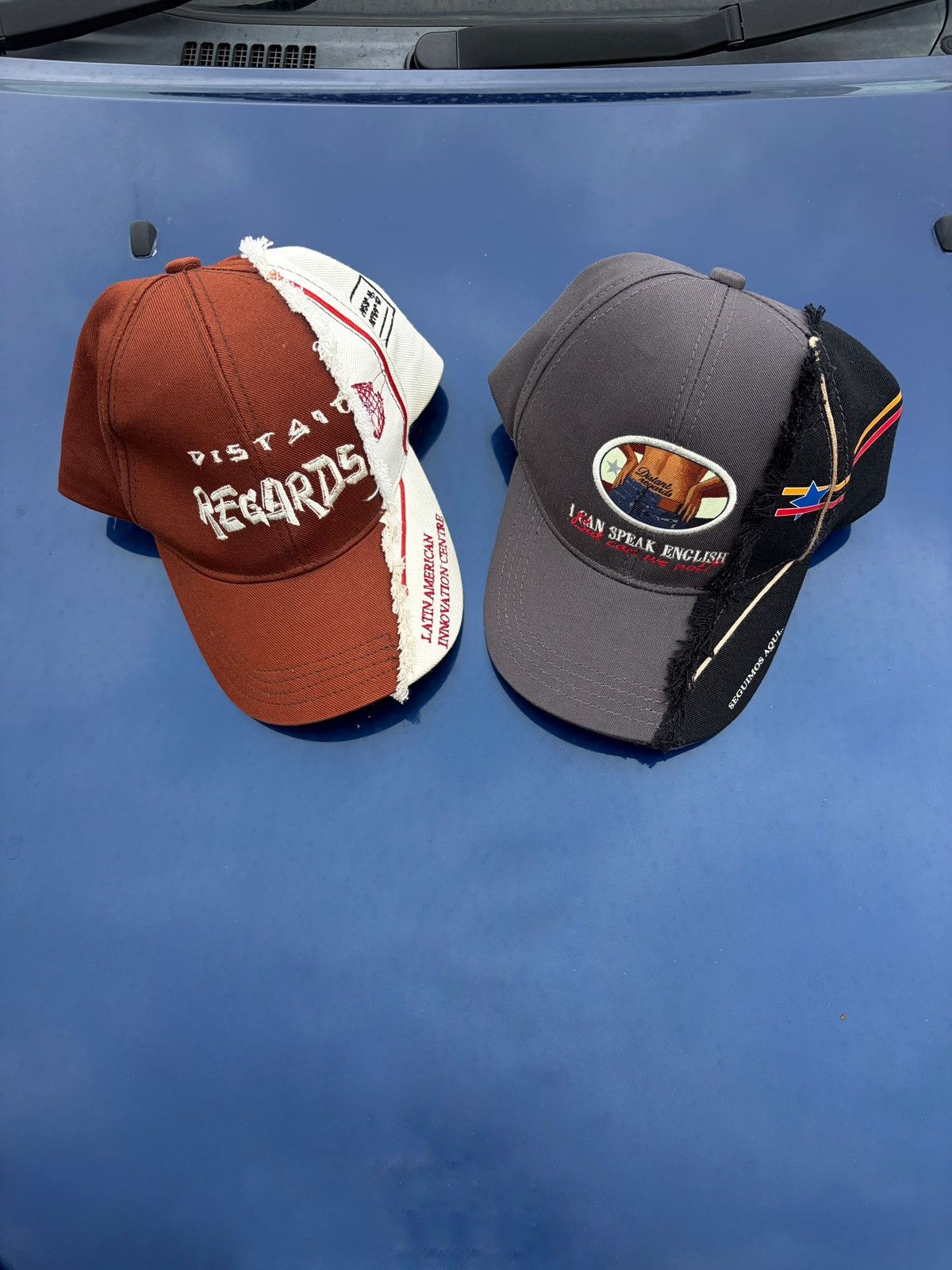 Other Two-Tone Frayed Caps Size ONE SIZE - 1 Thumbnail