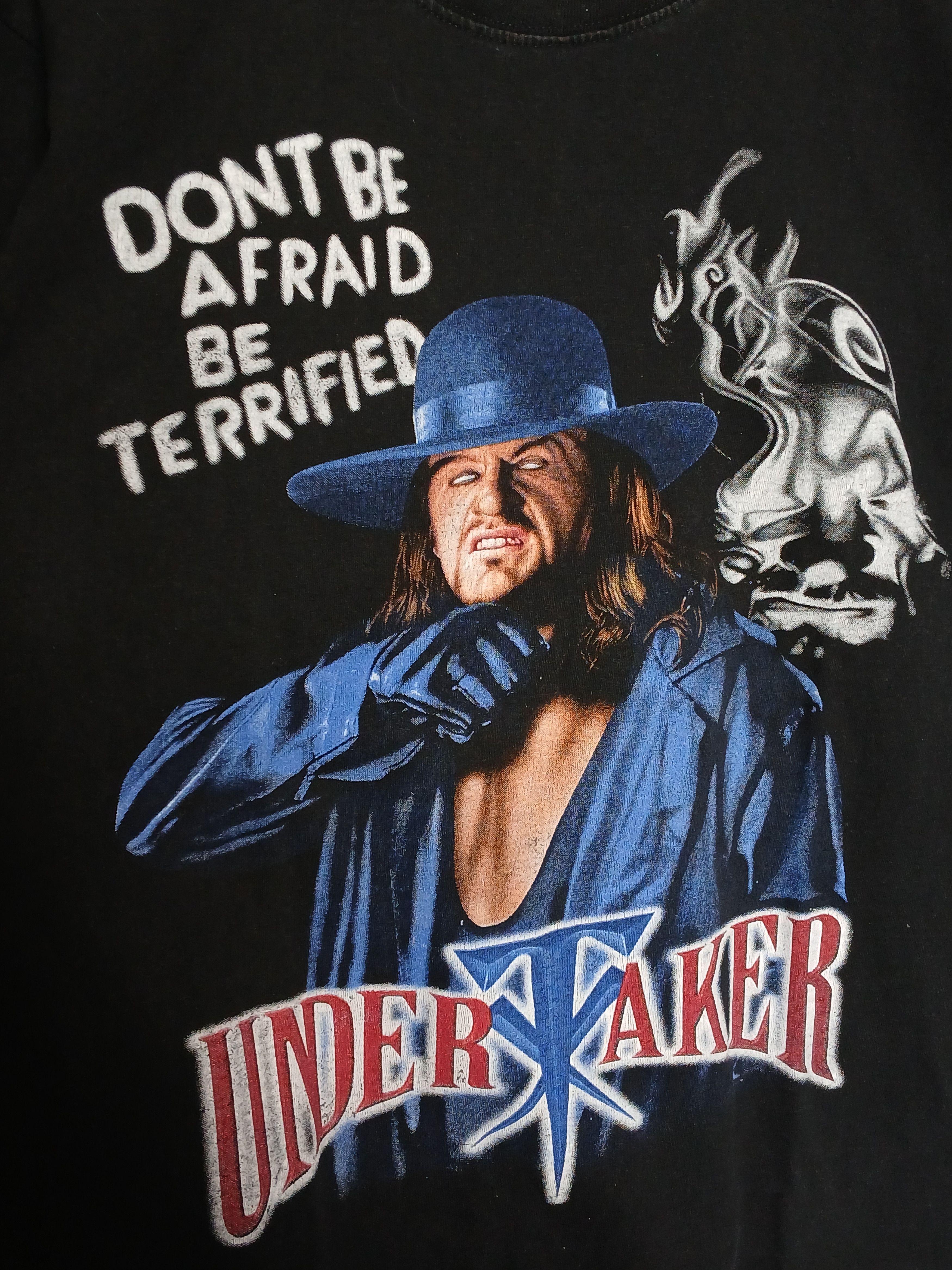 Vintage × WWE × WWF WWE Undertaker Wrestling T-Shirt Size US L / EU 52-54 / 3 - 3 Thumbnail