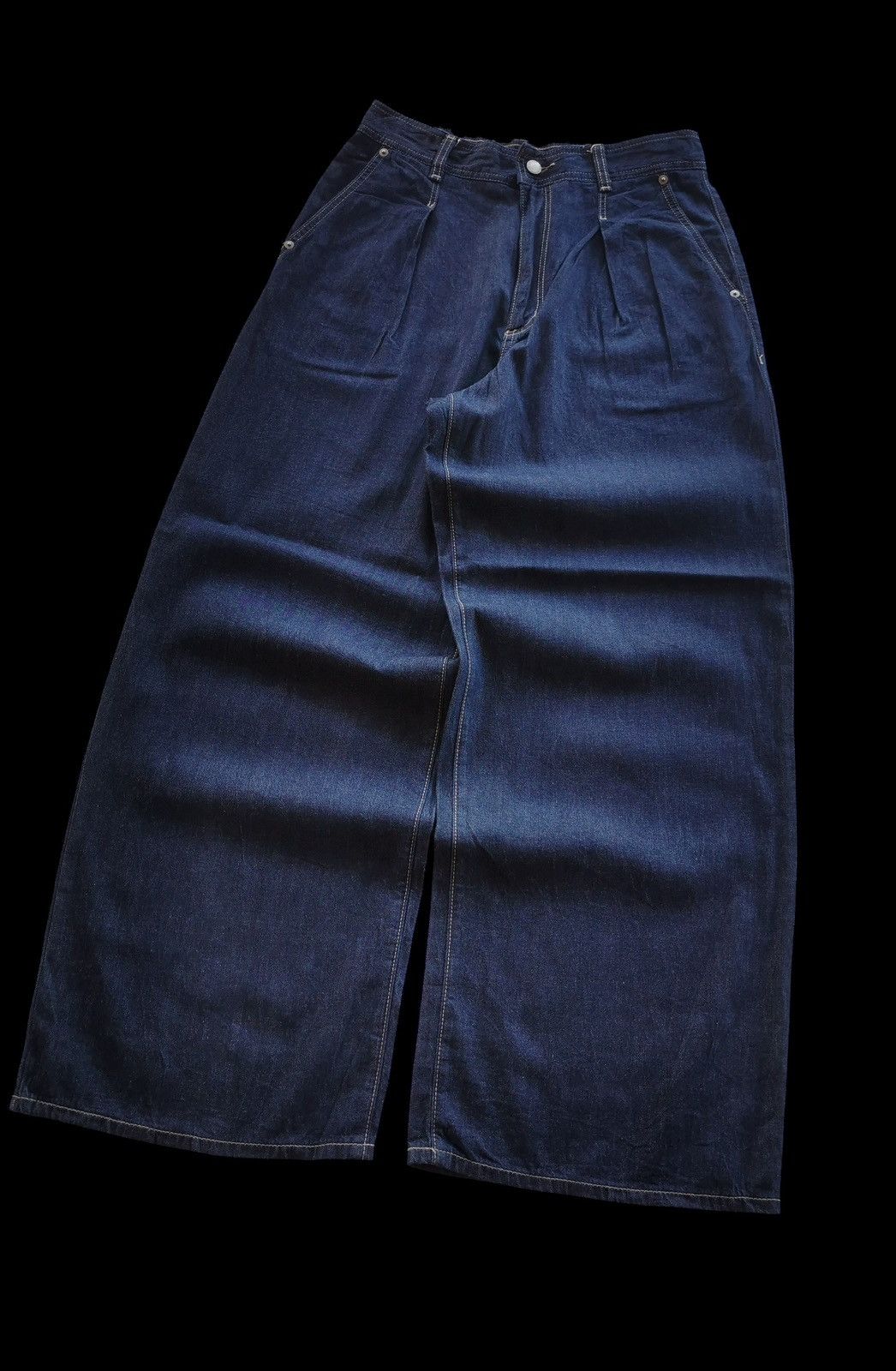 GU GU Baggy High Waist Jeans Size 32" / US 10 / IT 46 - 3 Thumbnail