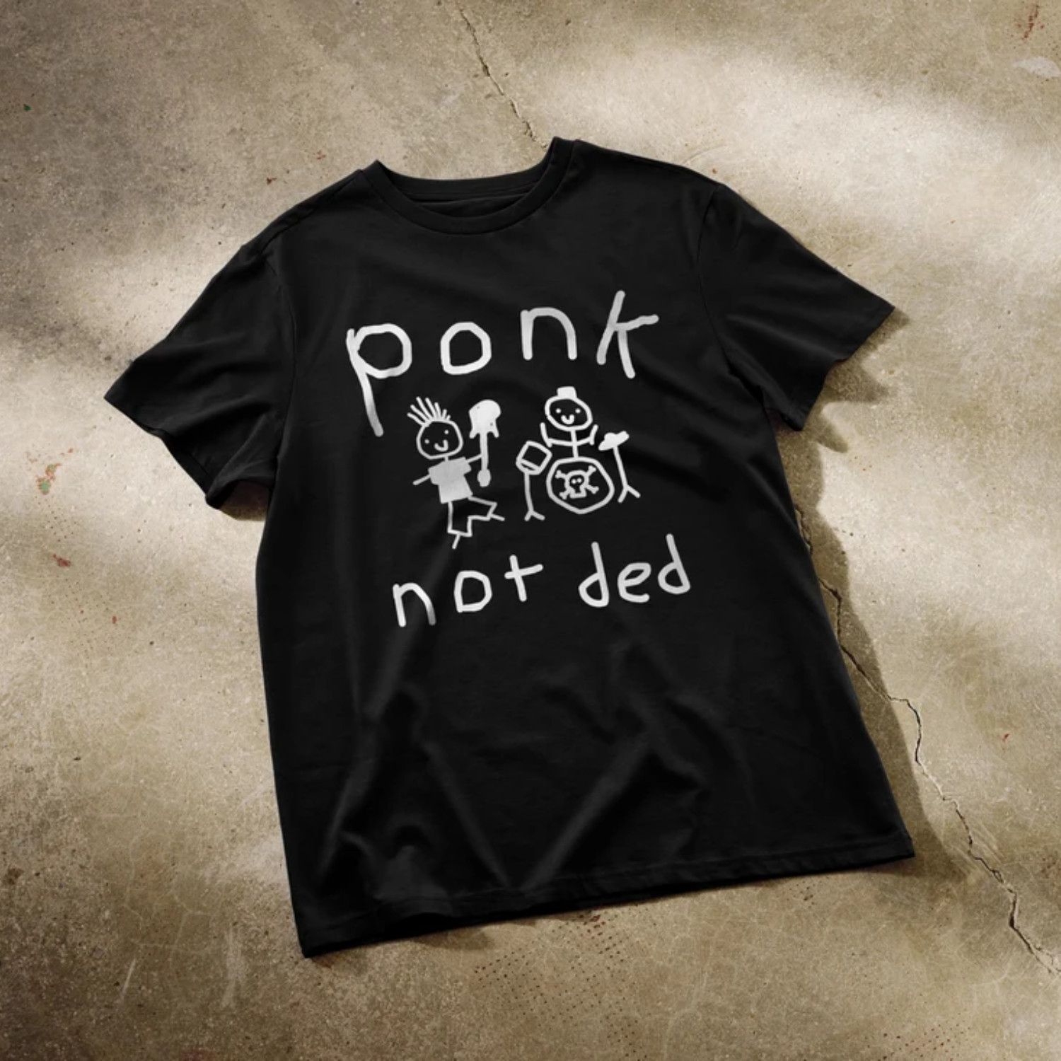 Japanese Brand Ponk not ded shirt, death metal tee, funny tee Size US L / EU 52-54 / 3 - 1 Thumbnail
