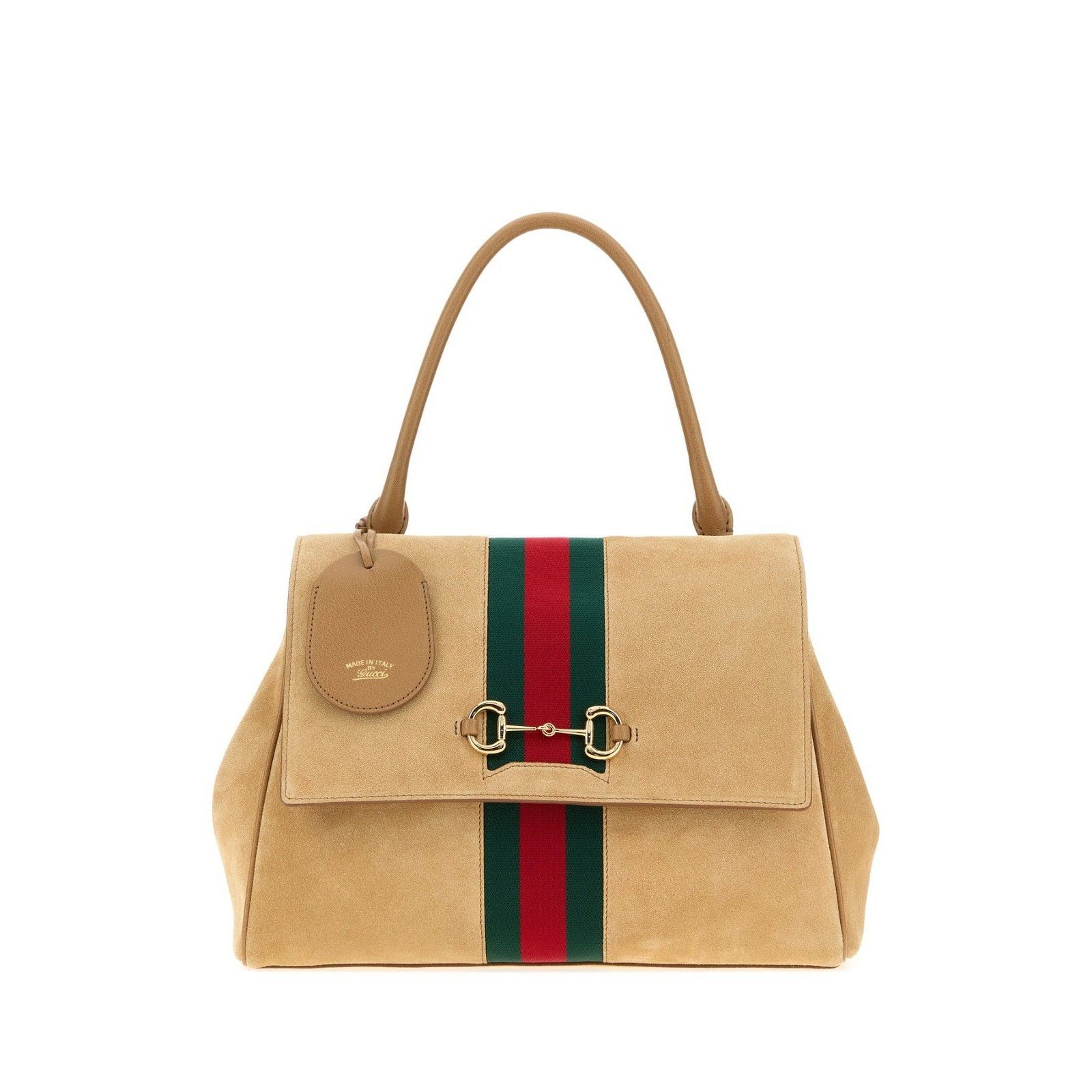 Gucci Gucci Paparazzo Medium $3650 Beige Suede Top Handle Bag New Size ONE SIZE - 1 Thumbnail