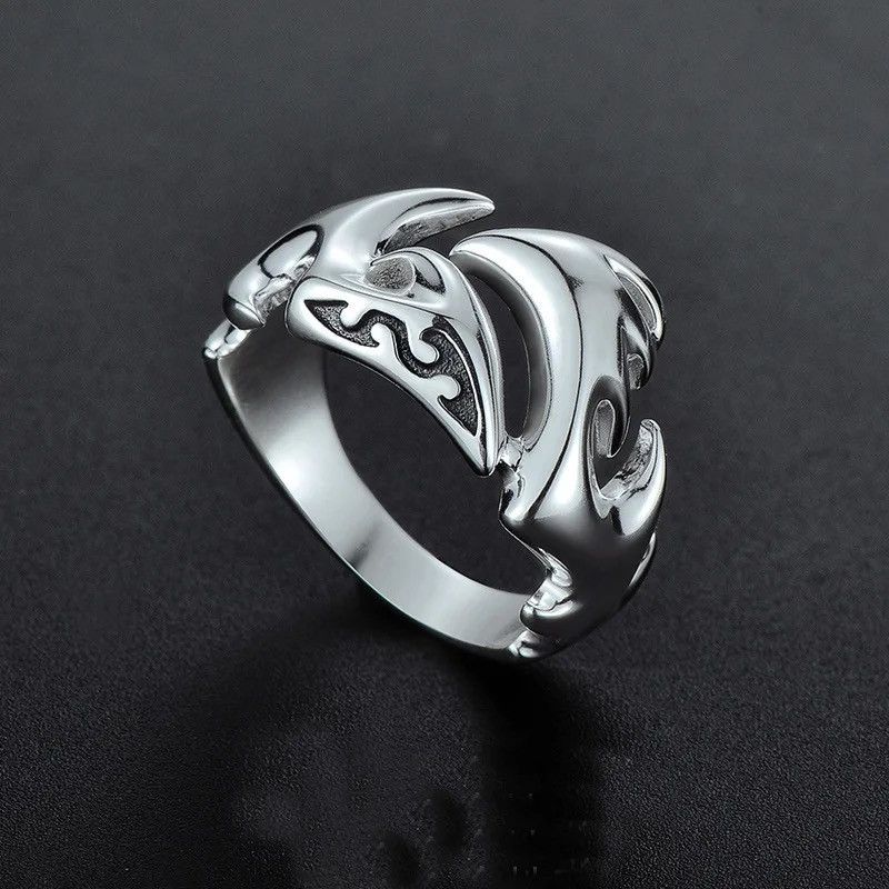 Jewelry × Vintage Vintage 925 Silver Ring Flame Dragon Claw Size ONE SIZE - 5 Thumbnail