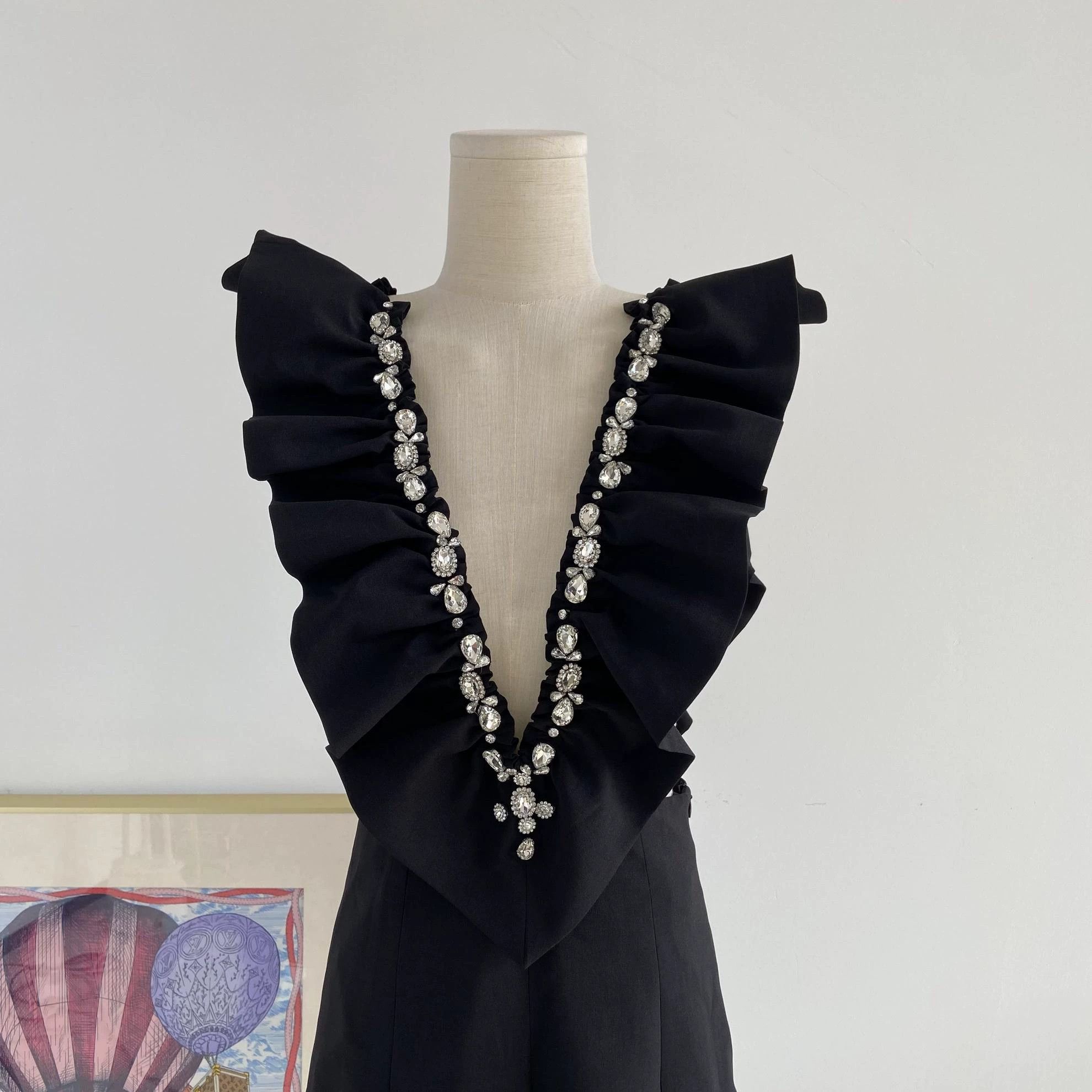 Shushu/Tong Shushu Tong Ruffle Crystal Dress US 6 Size M / US 6-8 / IT 42-44 - 3 Thumbnail